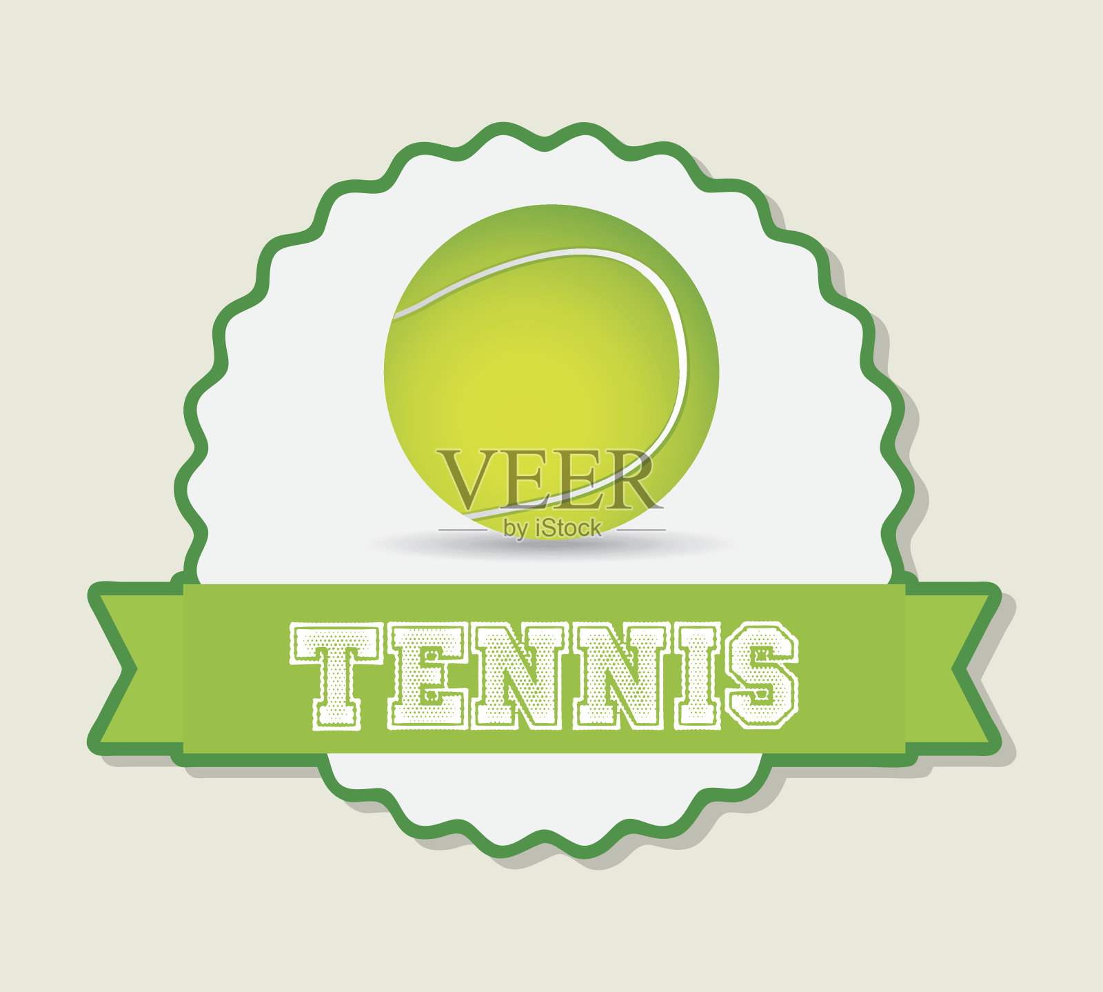 网球的设计插画图片素材