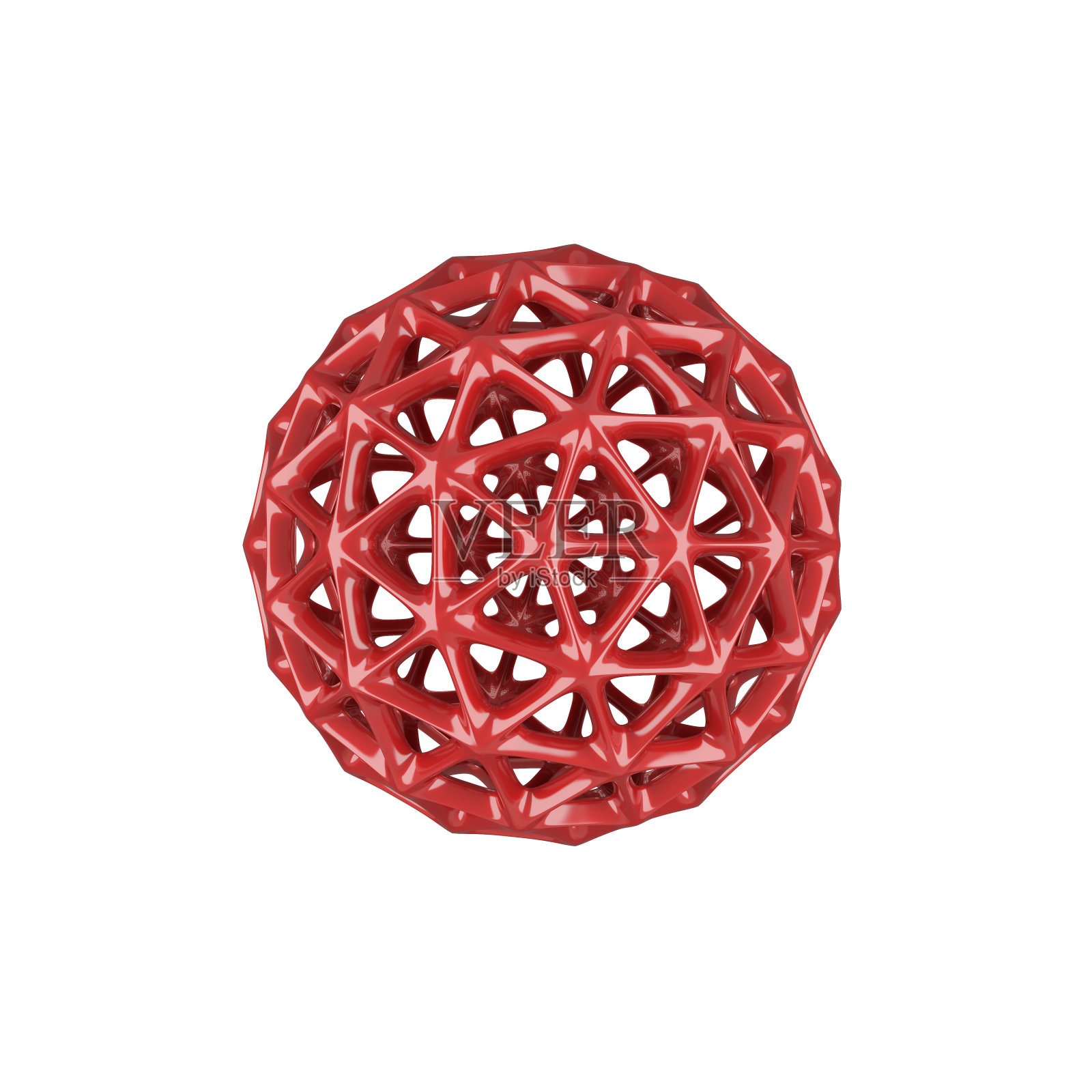 红色的抽象的球设计元素图片