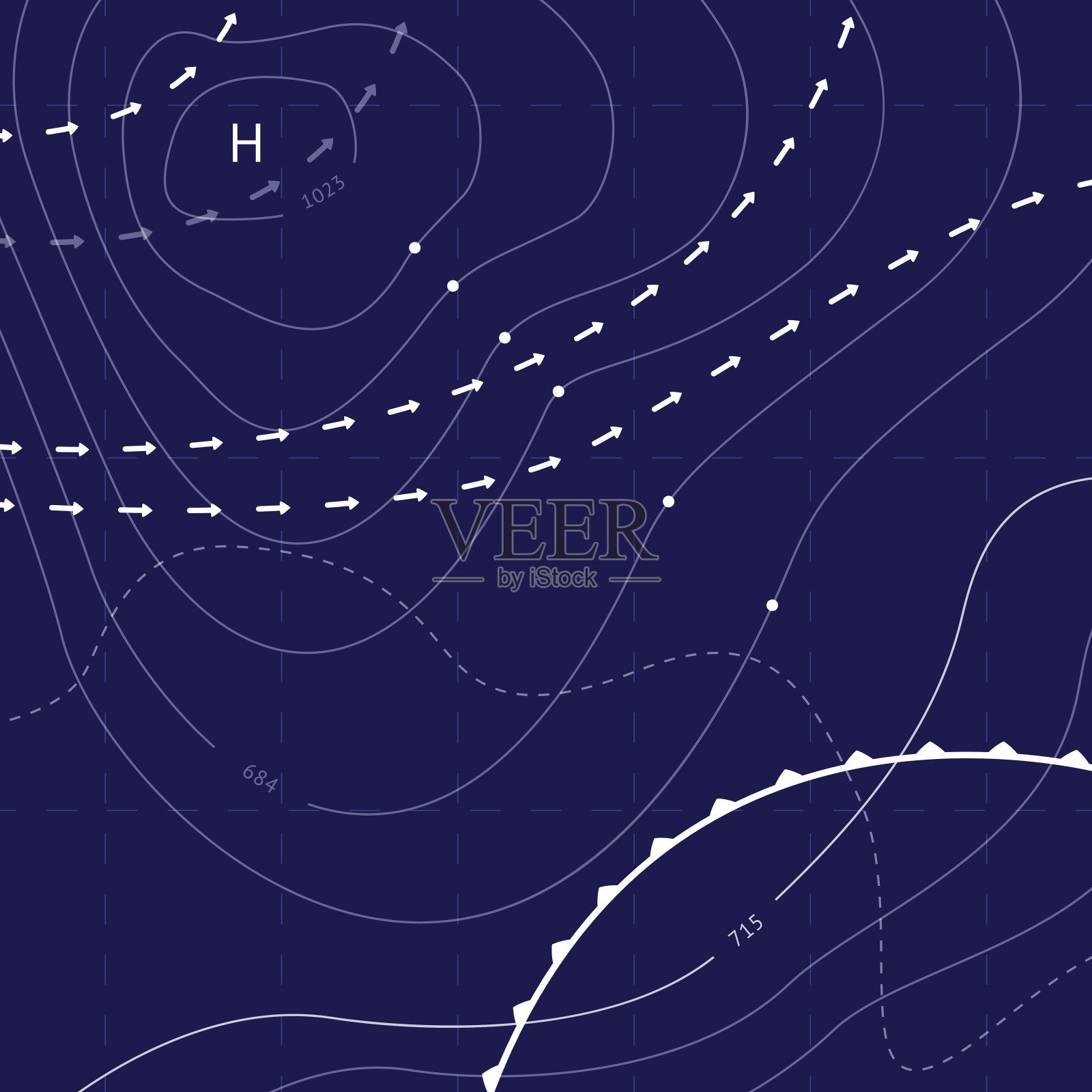 抽象的气象图插画图片素材