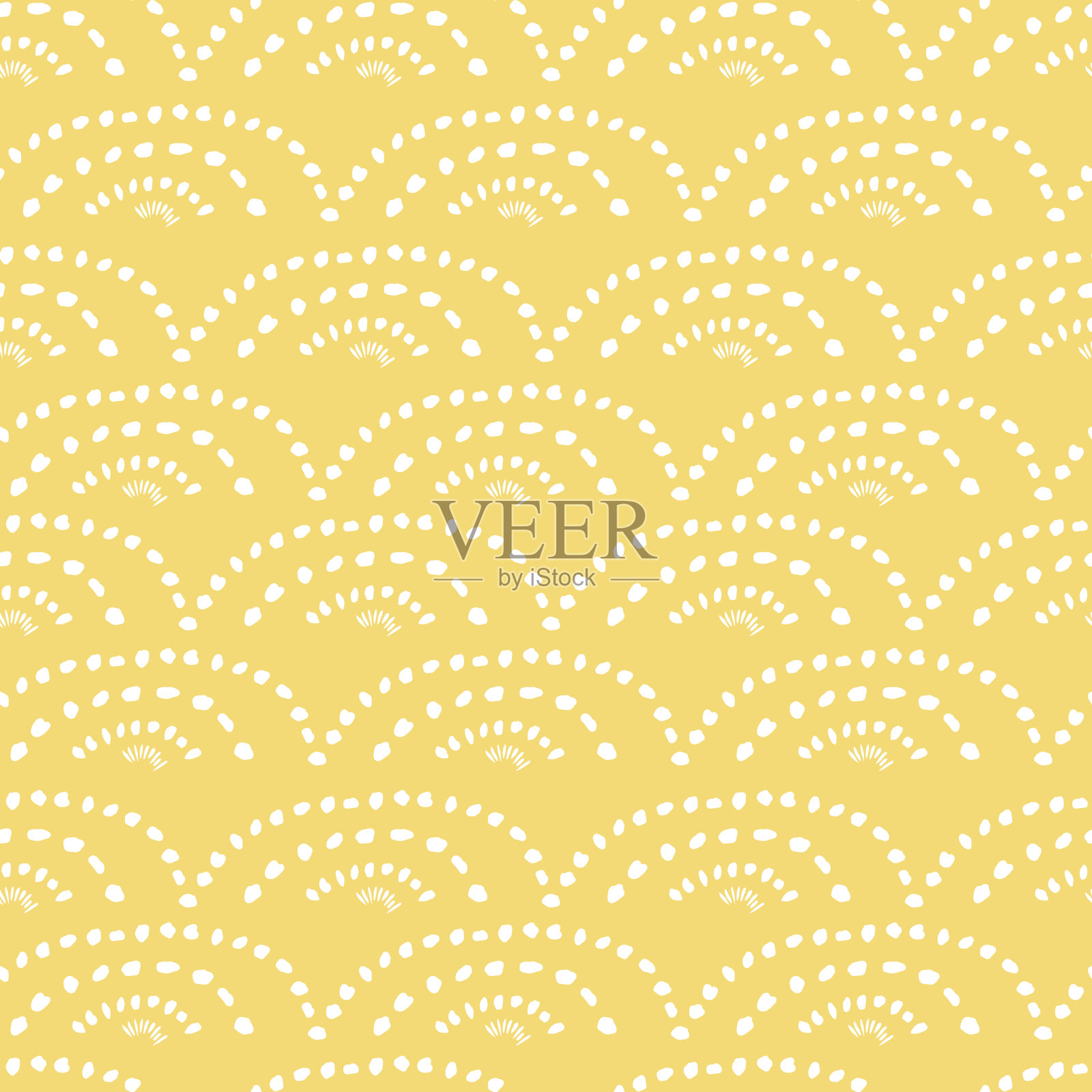 黄色手绘无缝图案插画图片素材