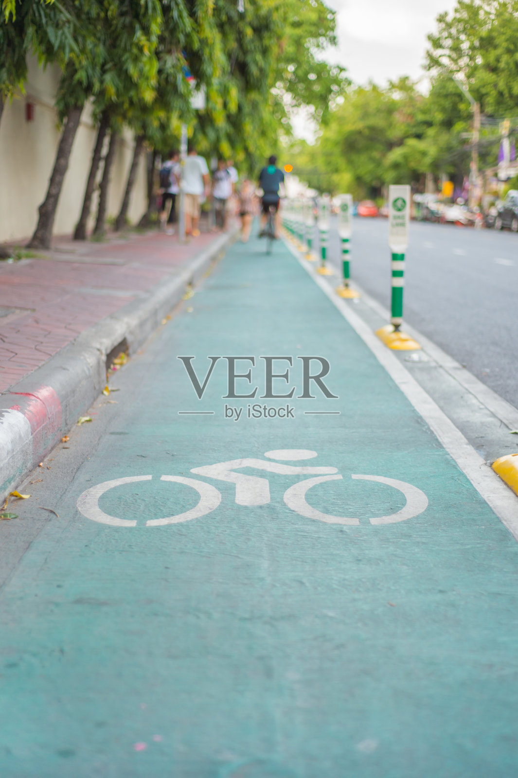 自行车标志，自行车道照片摄影图片