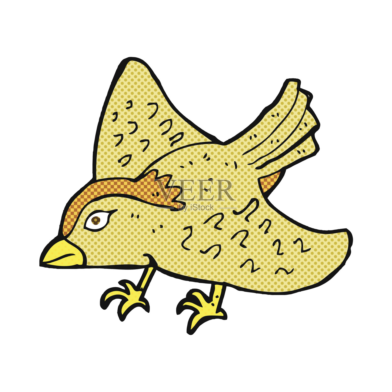 卡通花园鸟插画图片素材