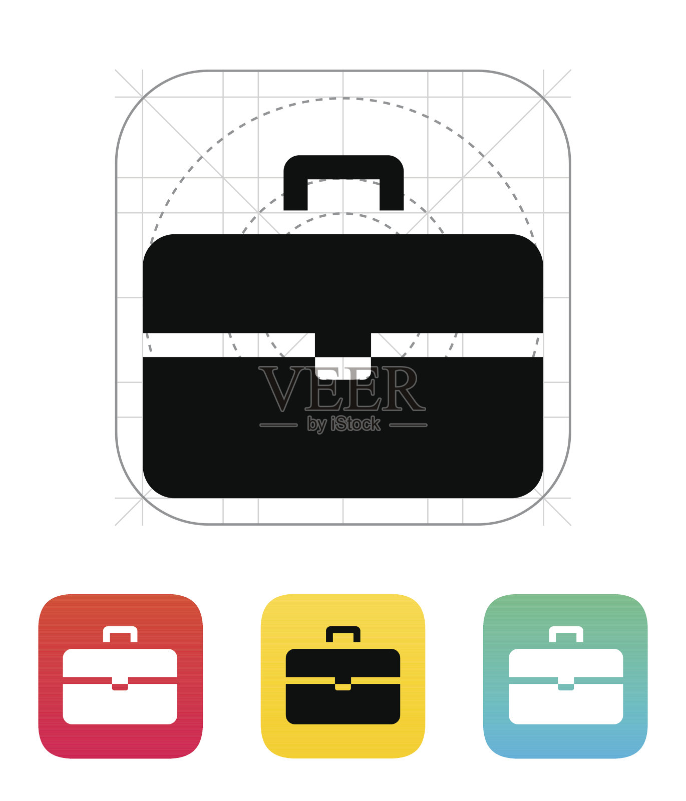 手提箱图标。图标素材