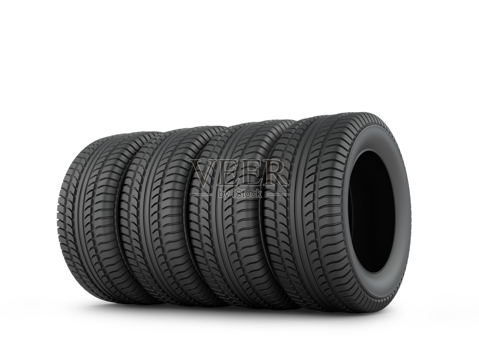 四个黑色橡胶轮胎照片摄影图片