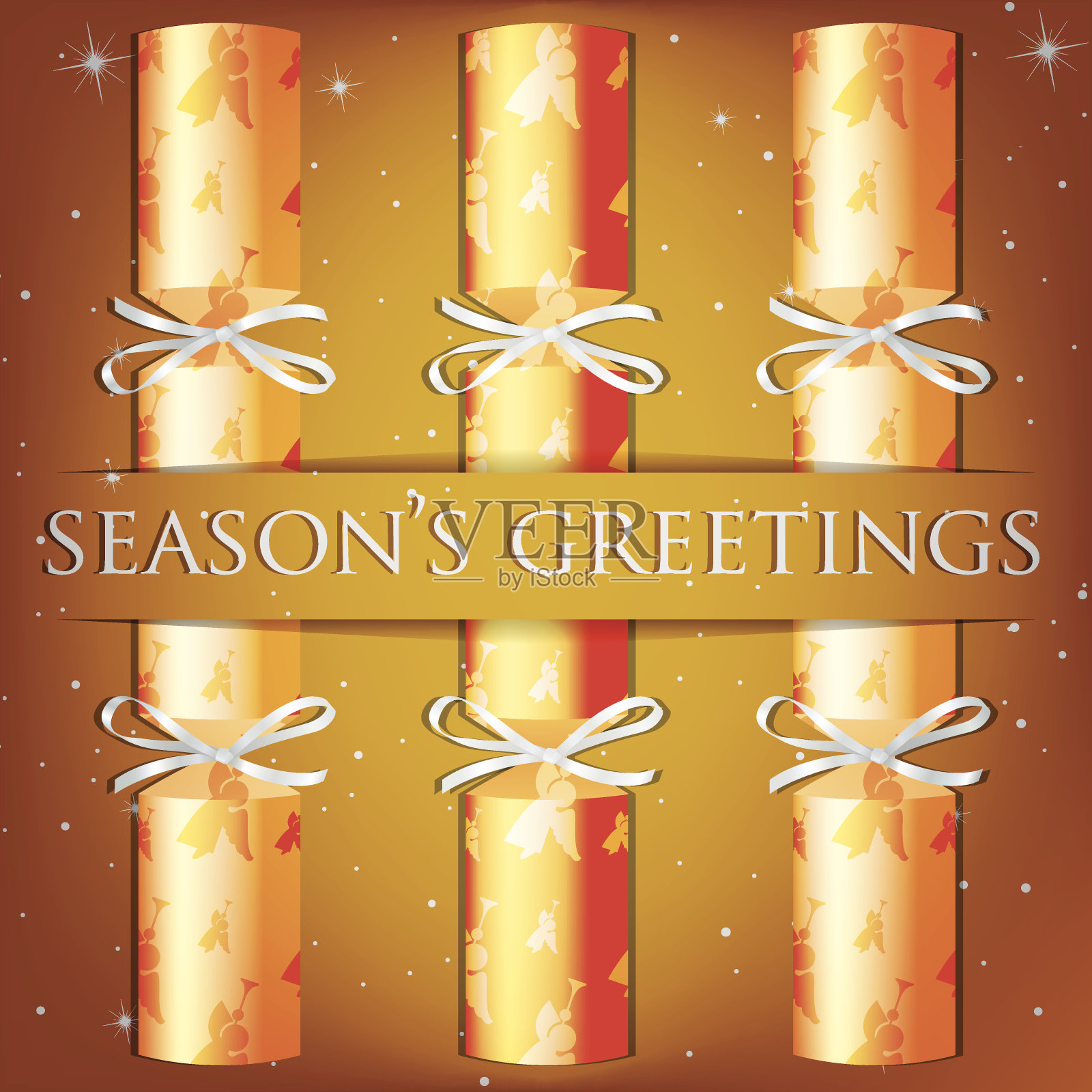 圣诞拉炮卡设计模板素材