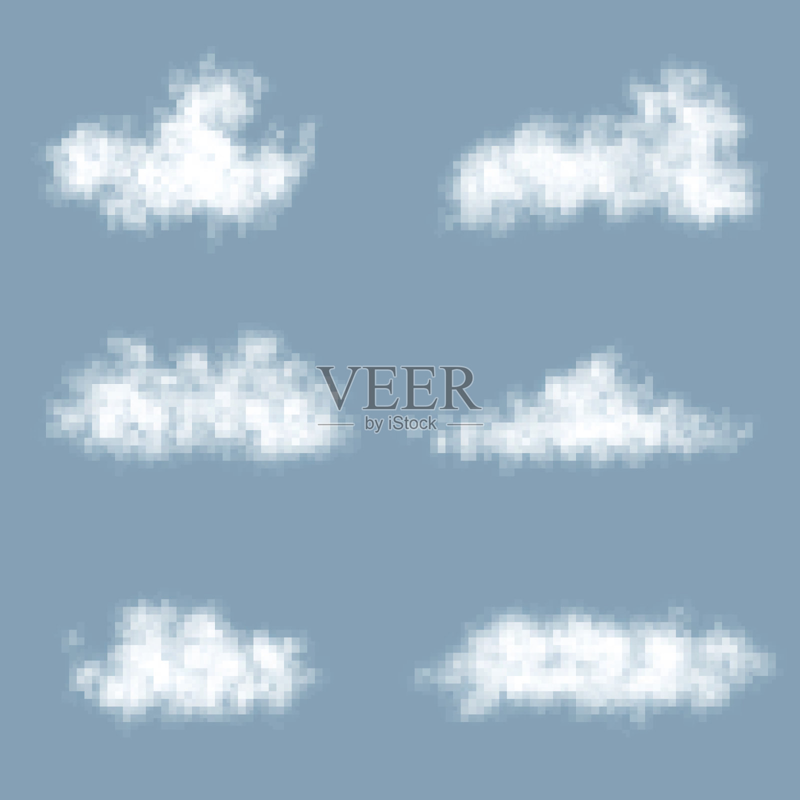 向量透明度梯度云设置插画图片素材