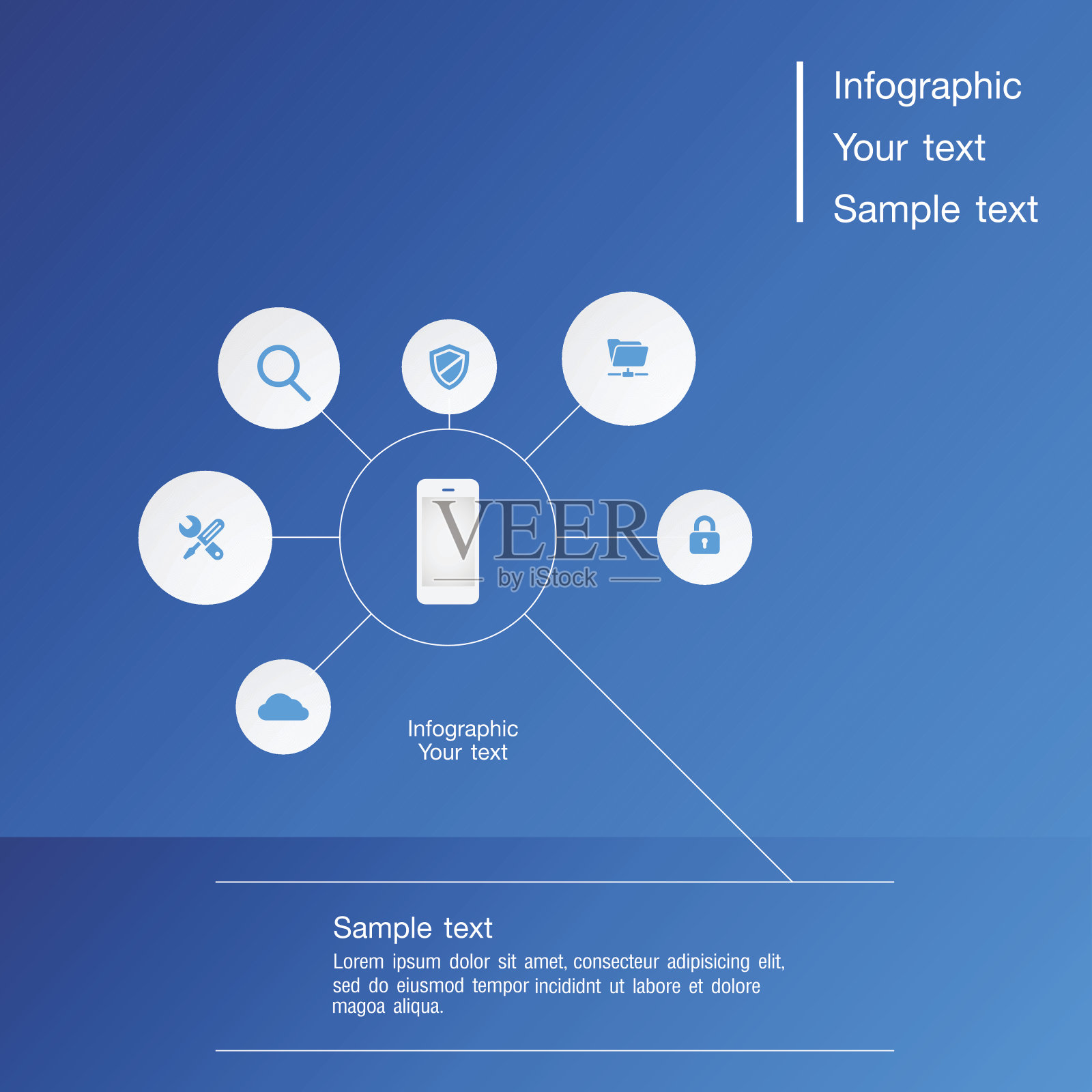 创意概念商业和在线营销插画图片素材