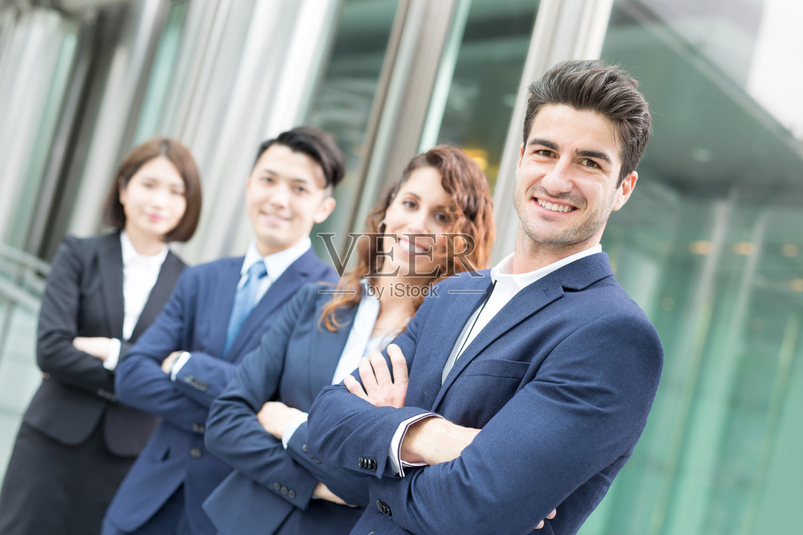 业务人员团队照片摄影图片