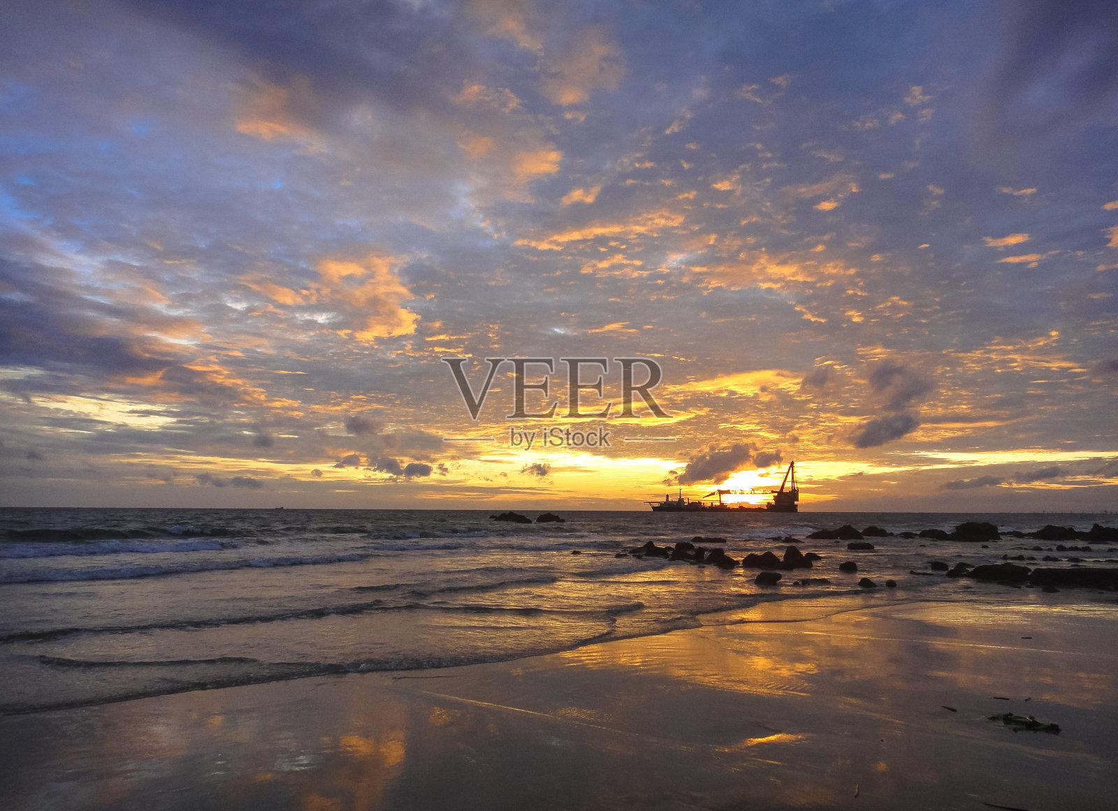 越南的Vung Tau海滩照片摄影图片