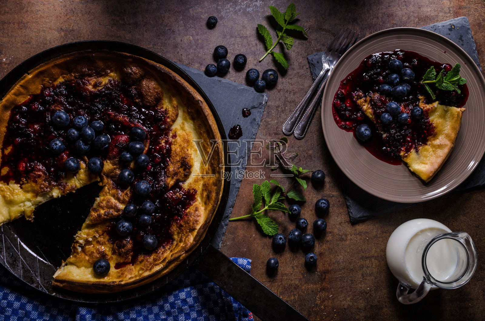 荷兰风格煎饼照片摄影图片