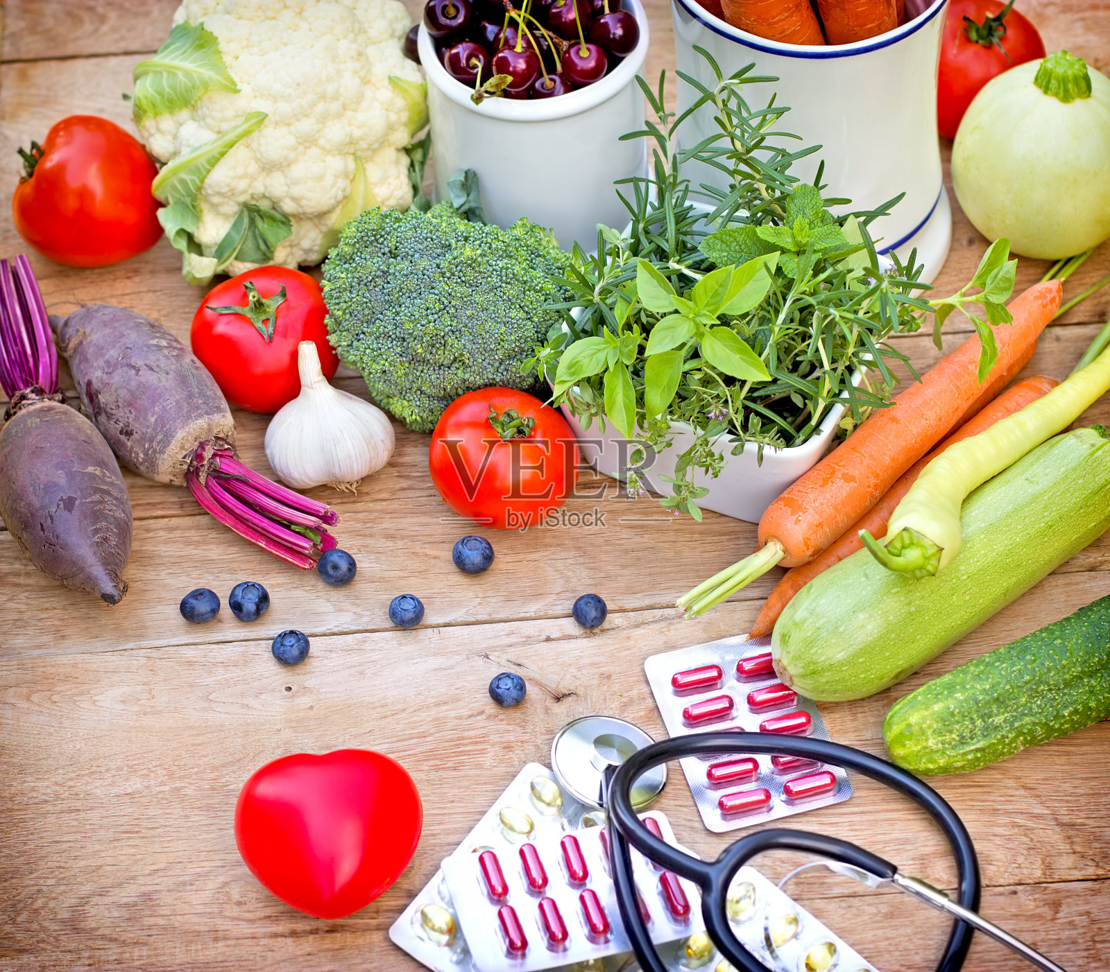 健康饮食和补充的概念照片摄影图片