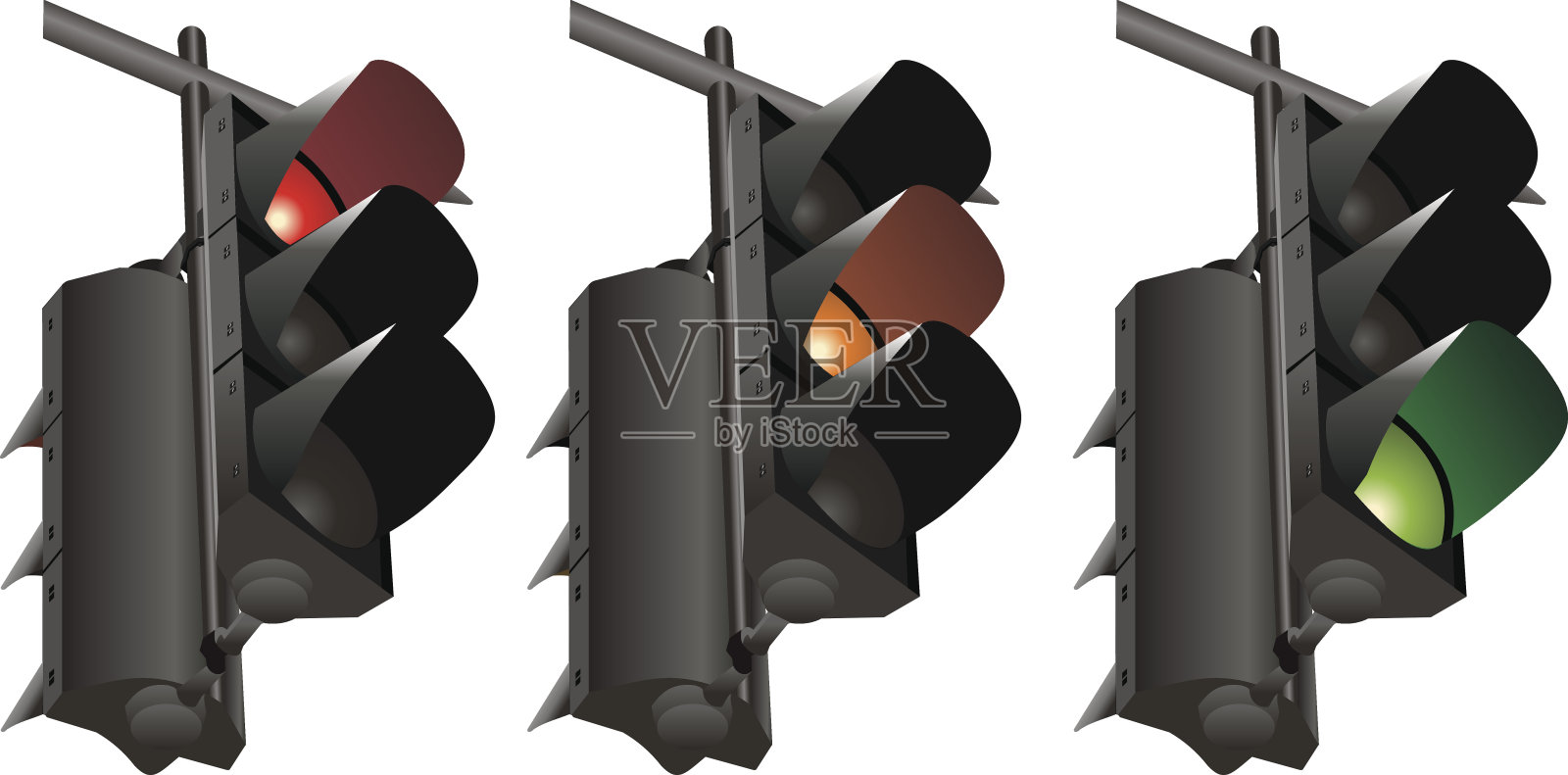 交通信号灯插画图片素材