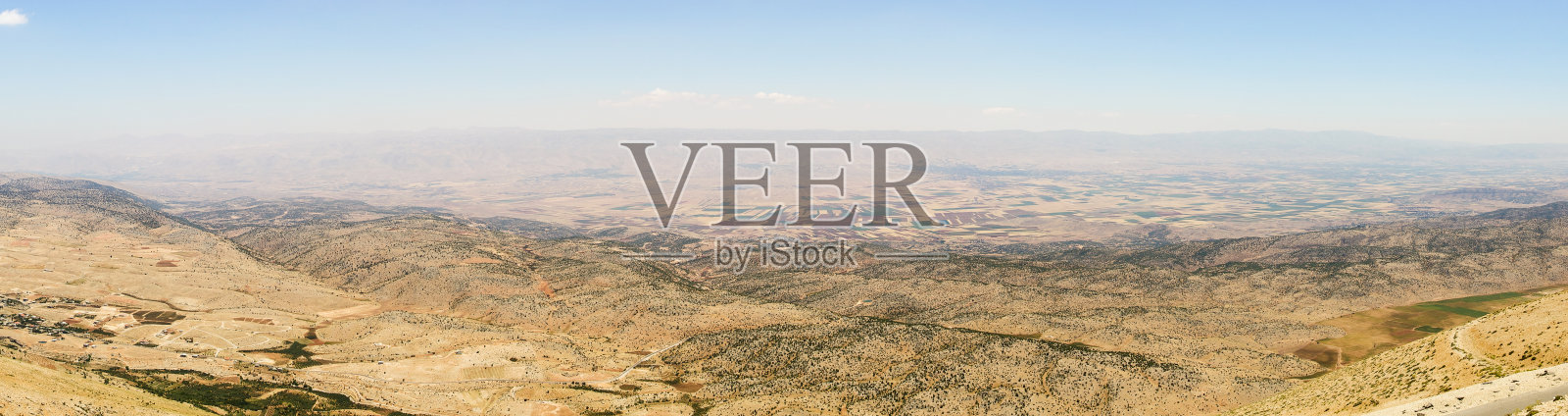 Beqaa山谷的全景，Baalbeck，黎巴嫩照片摄影图片