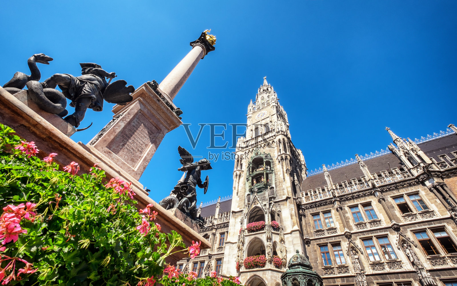慕尼黑市政厅照片摄影图片