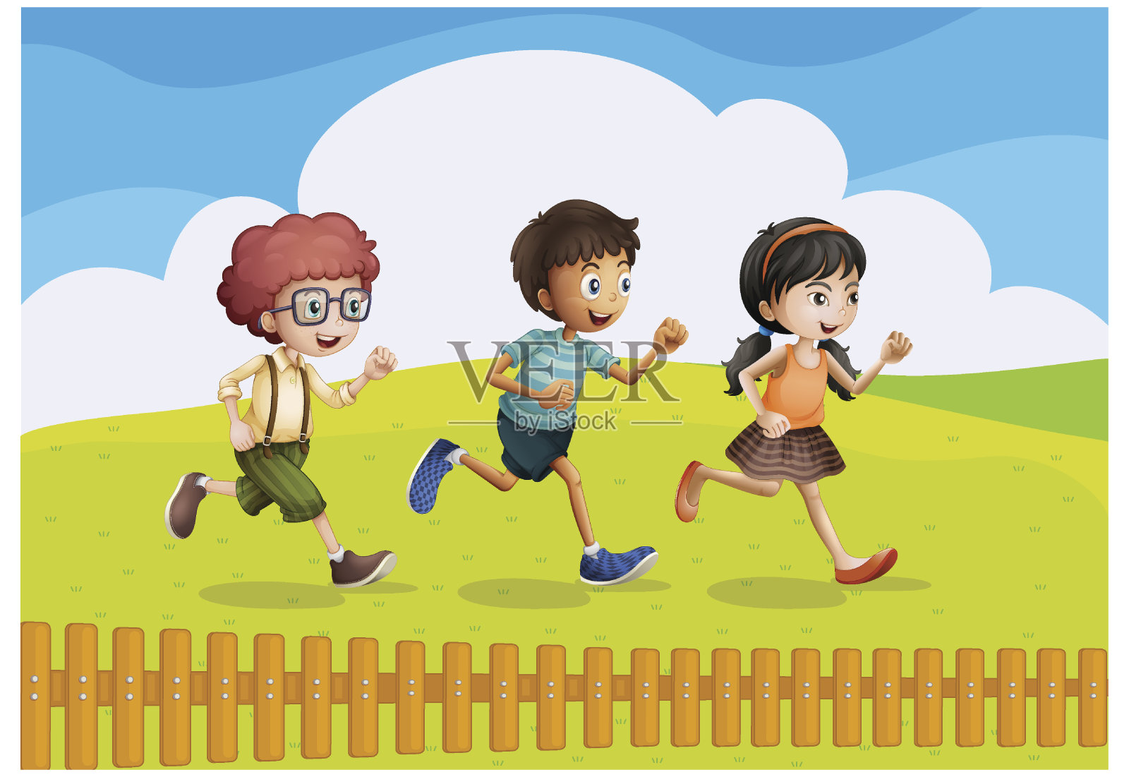 孩子们插画图片素材