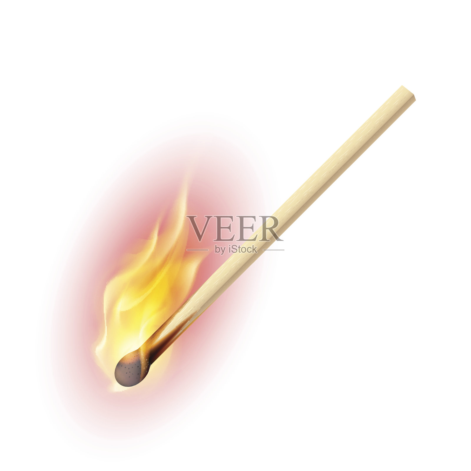 燃烧的火柴设计元素图片