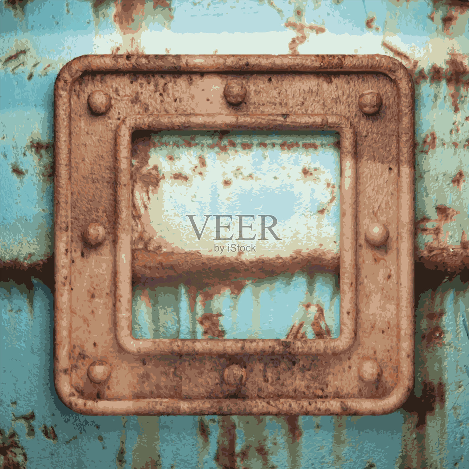 旧金属背景插画图片素材