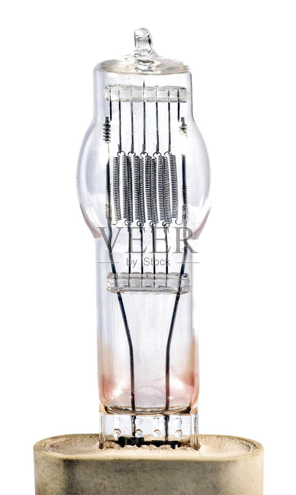 卤素灯泡在白色背景照片摄影图片