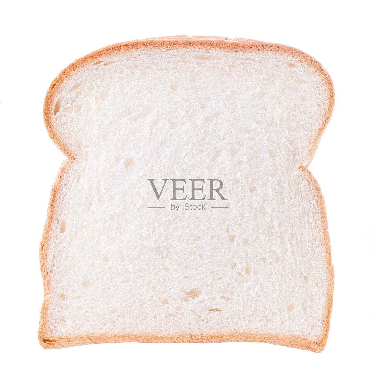 一片白面包孤立在白面包上照片摄影图片