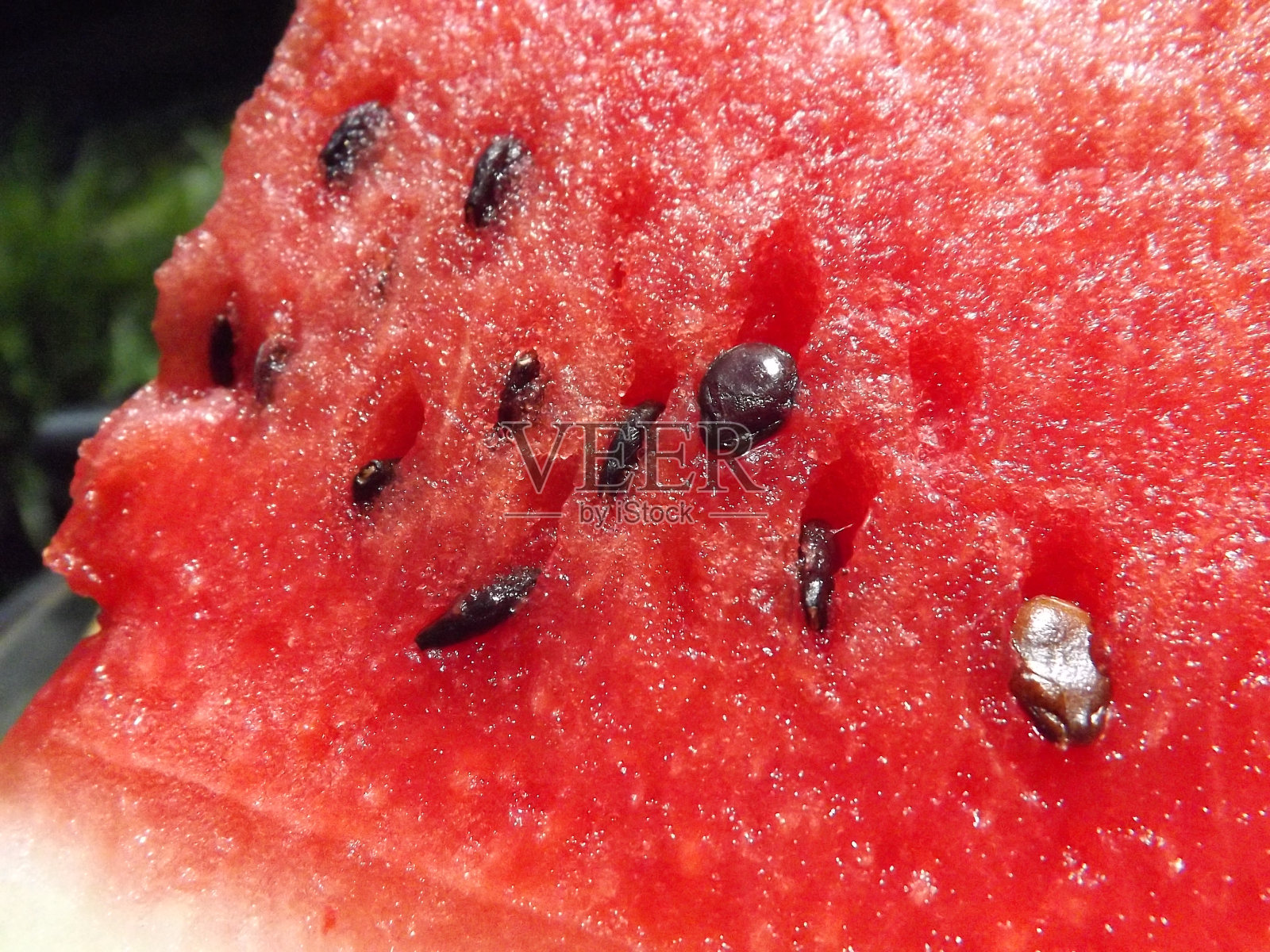 熟透西瓜片照片摄影图片