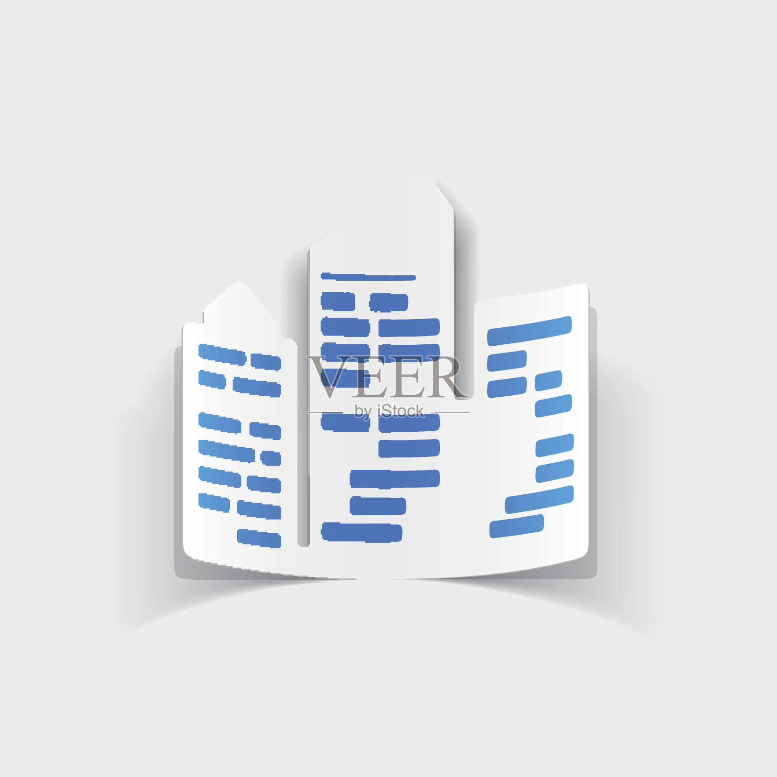 写实设计元素:城市摩天大楼插画图片素材