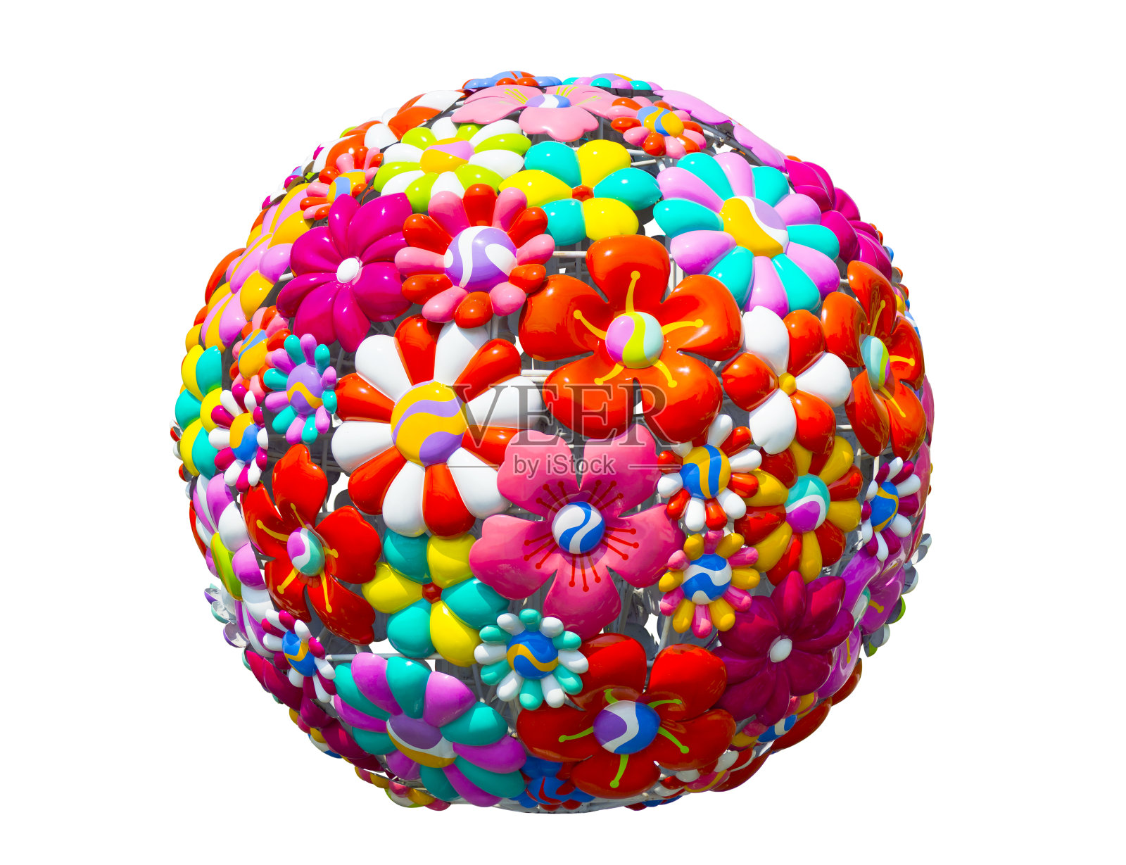 抽象花球上白色照片摄影图片