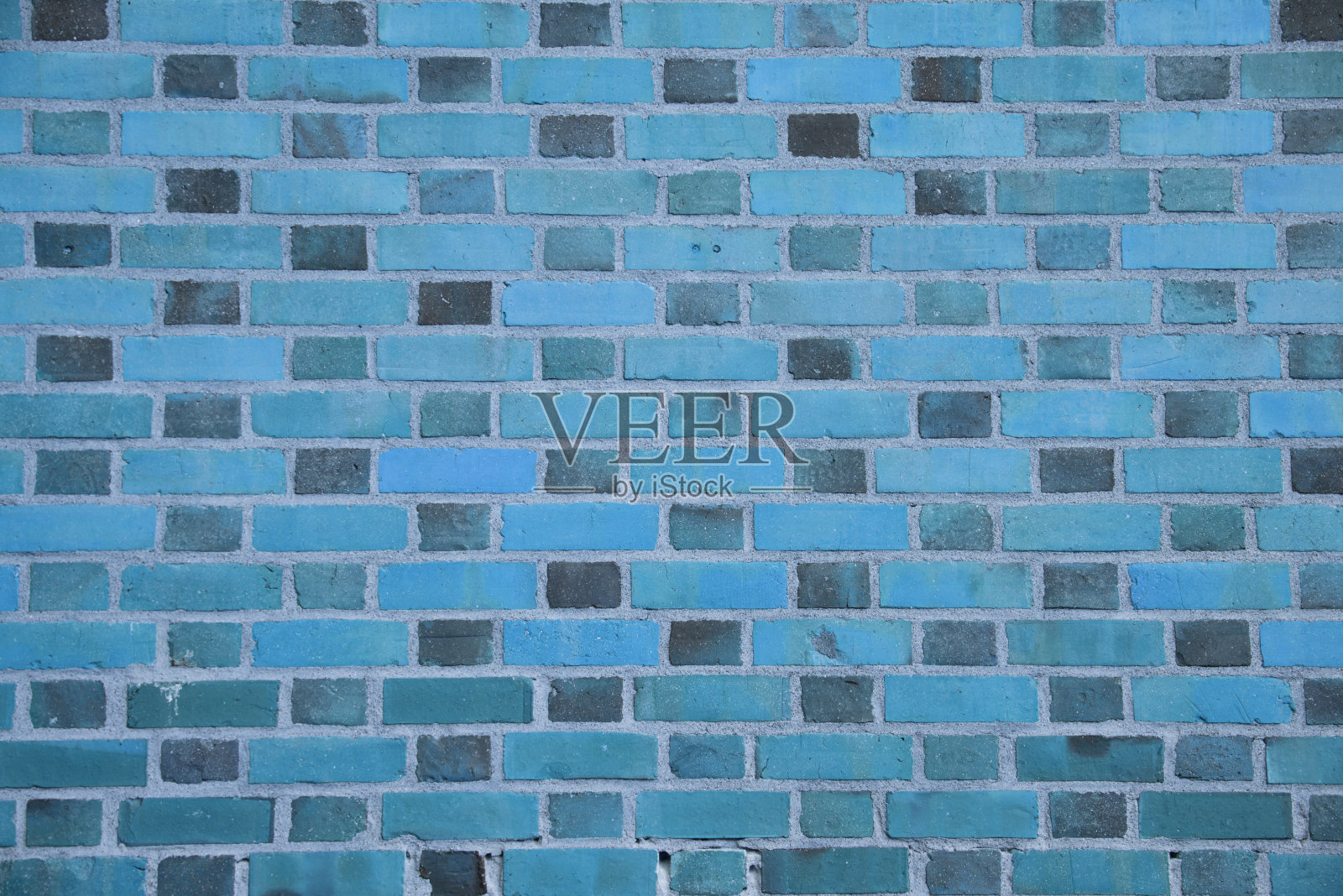 蓝绿色标准砖墙(背景、墙纸、砖)照片摄影图片