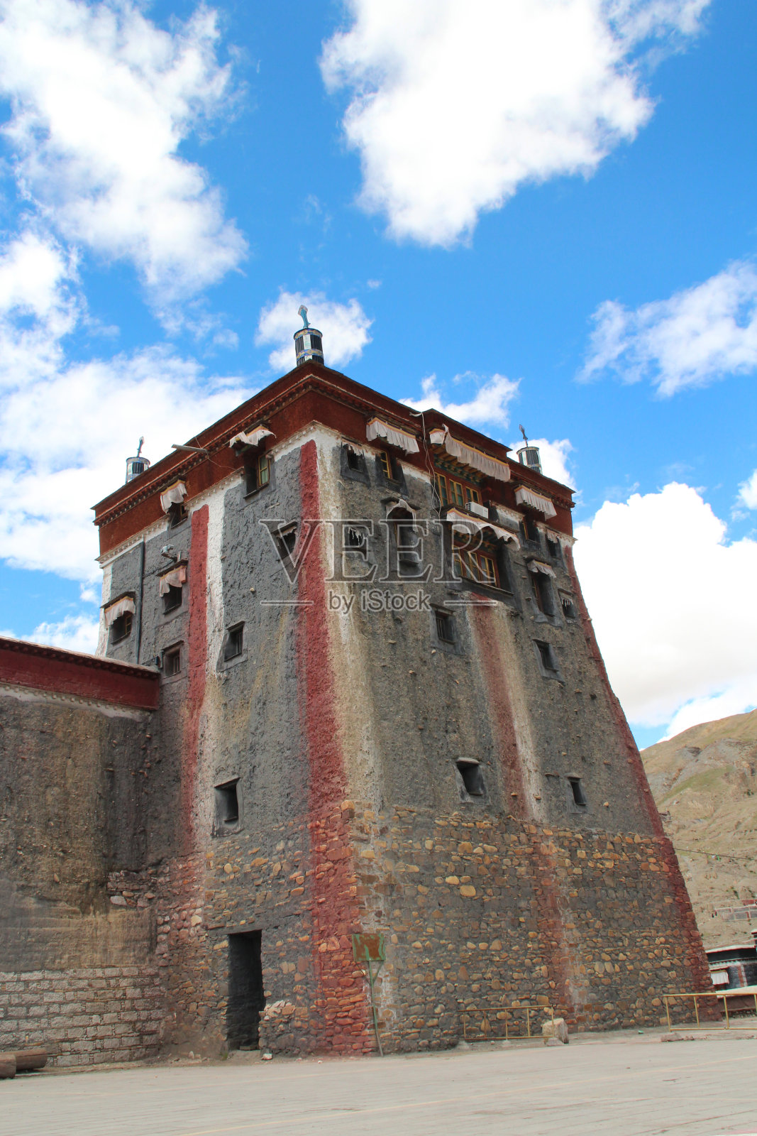 萨迦寺,西藏照片摄影图片