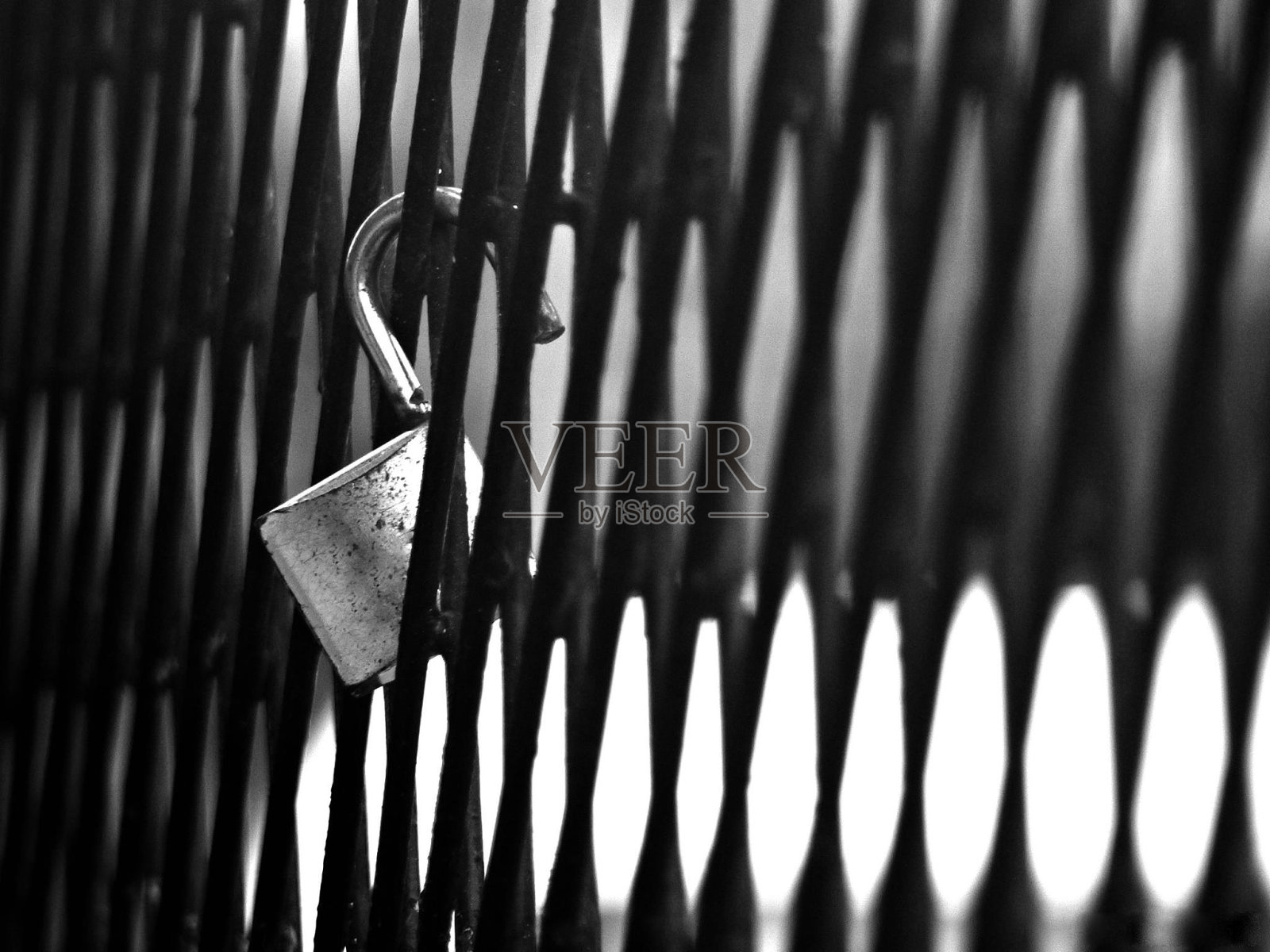 闸板锁照片摄影图片