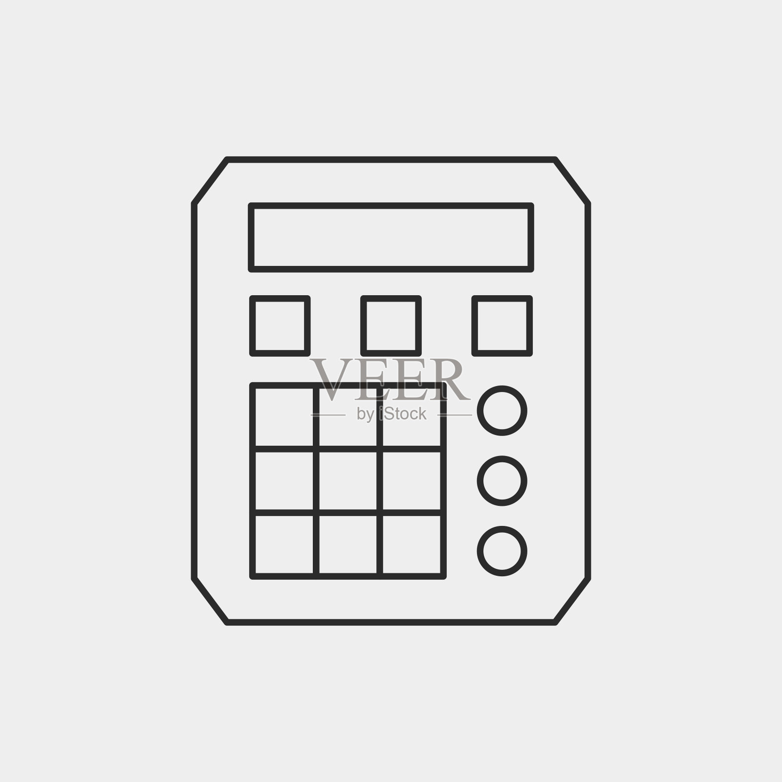 金融银行ATM线图标图标素材