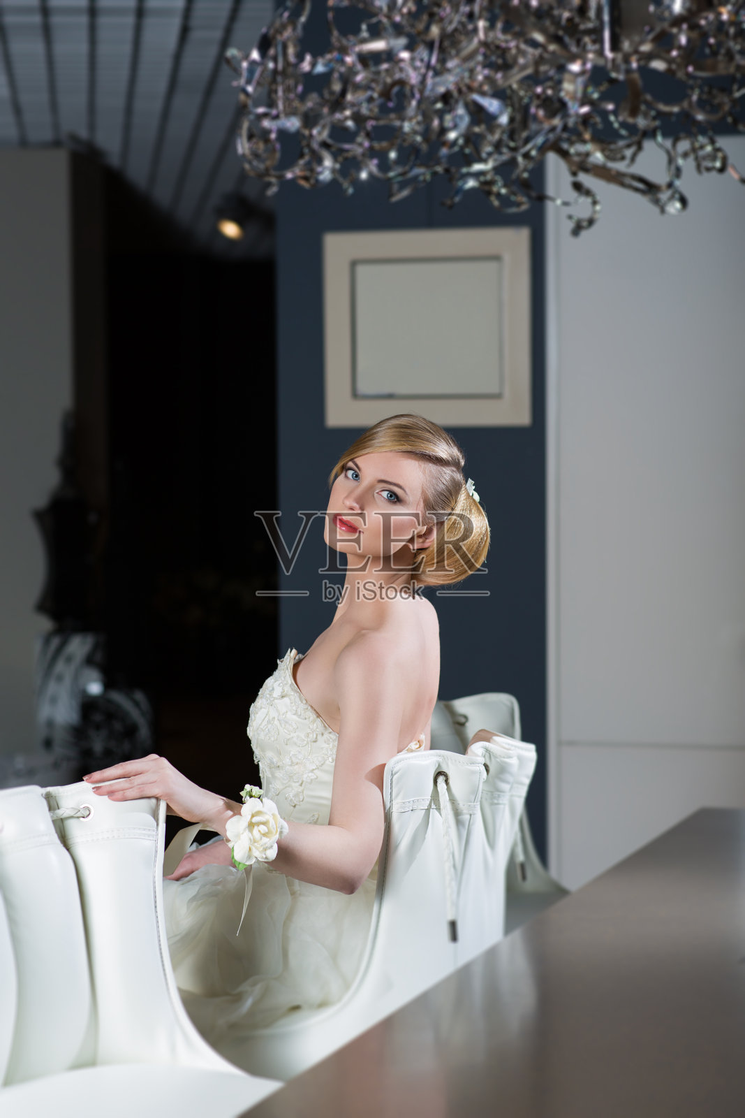 迷人的新娘照片摄影图片