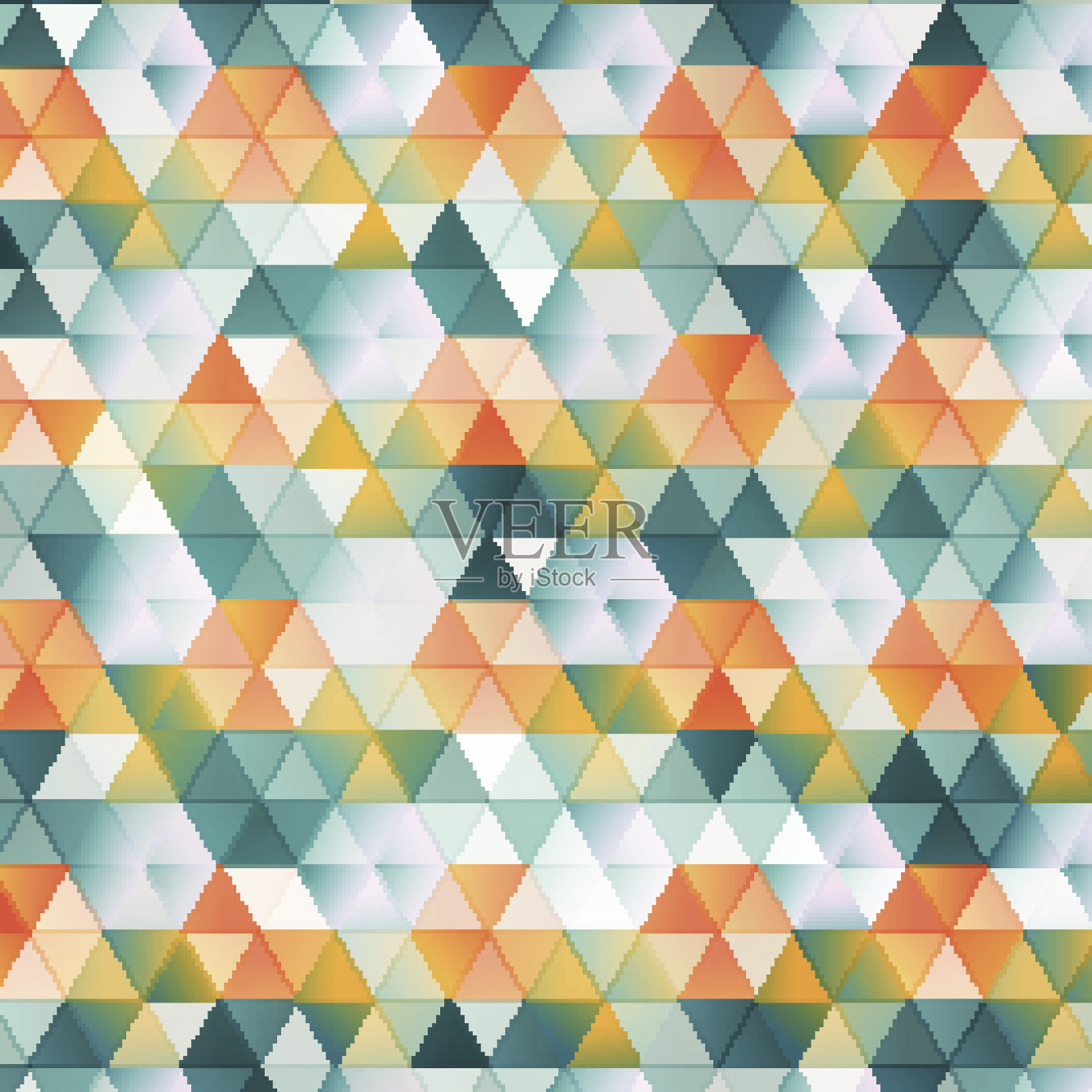 向量抽象模板。背景与三角形插画图片素材