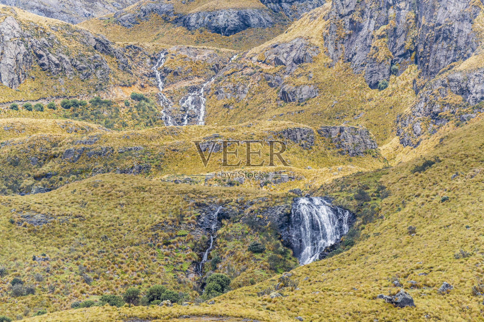 厄瓜多尔昆卡的卡哈斯国家公园照片摄影图片