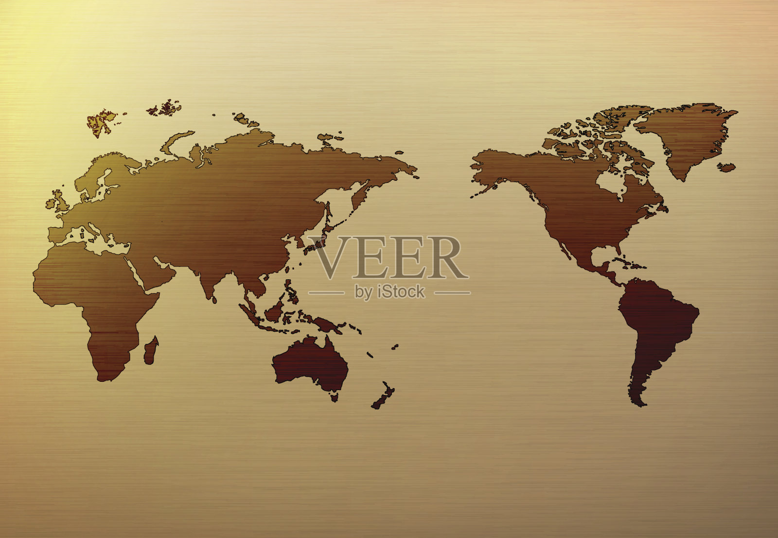 金地图金属背景插画图片素材