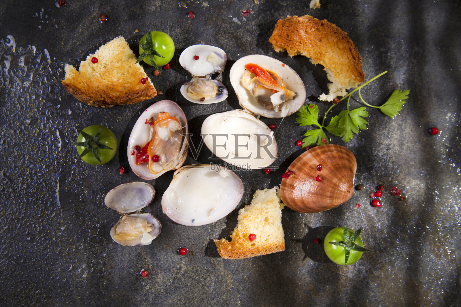 与海鲜汤照片摄影图片