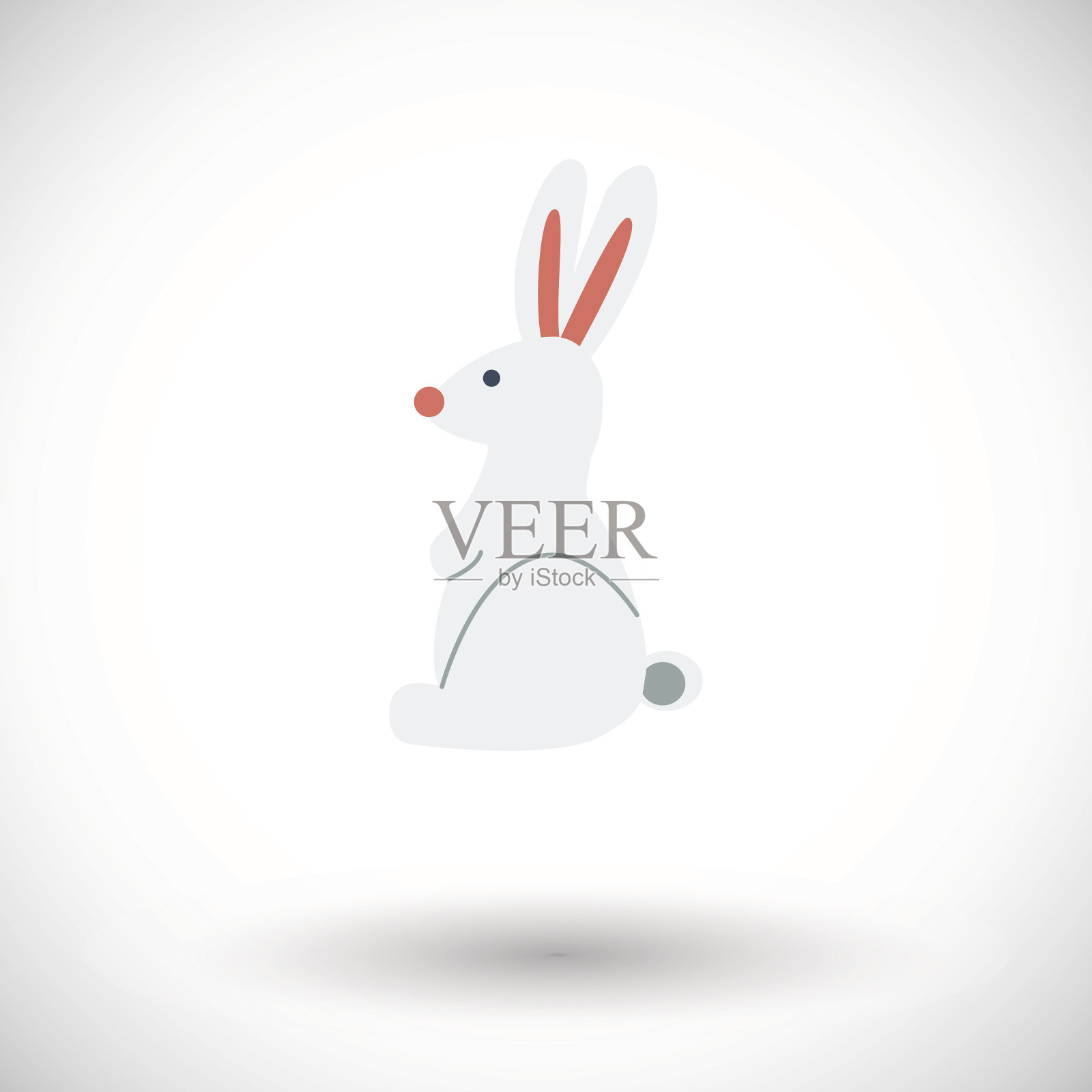 兔子一个图标设计元素图片