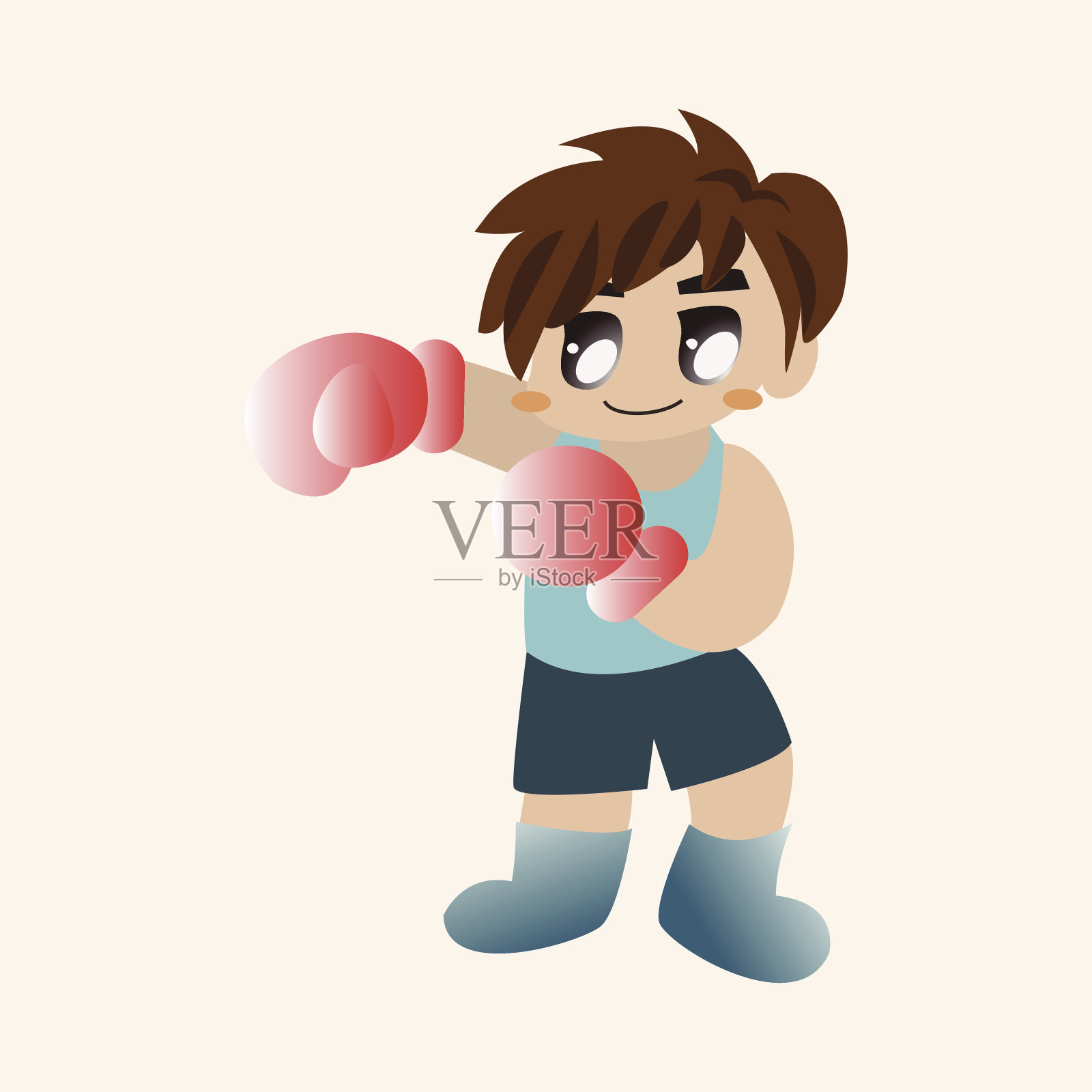 拳师主题元素向量，eps设计元素图片