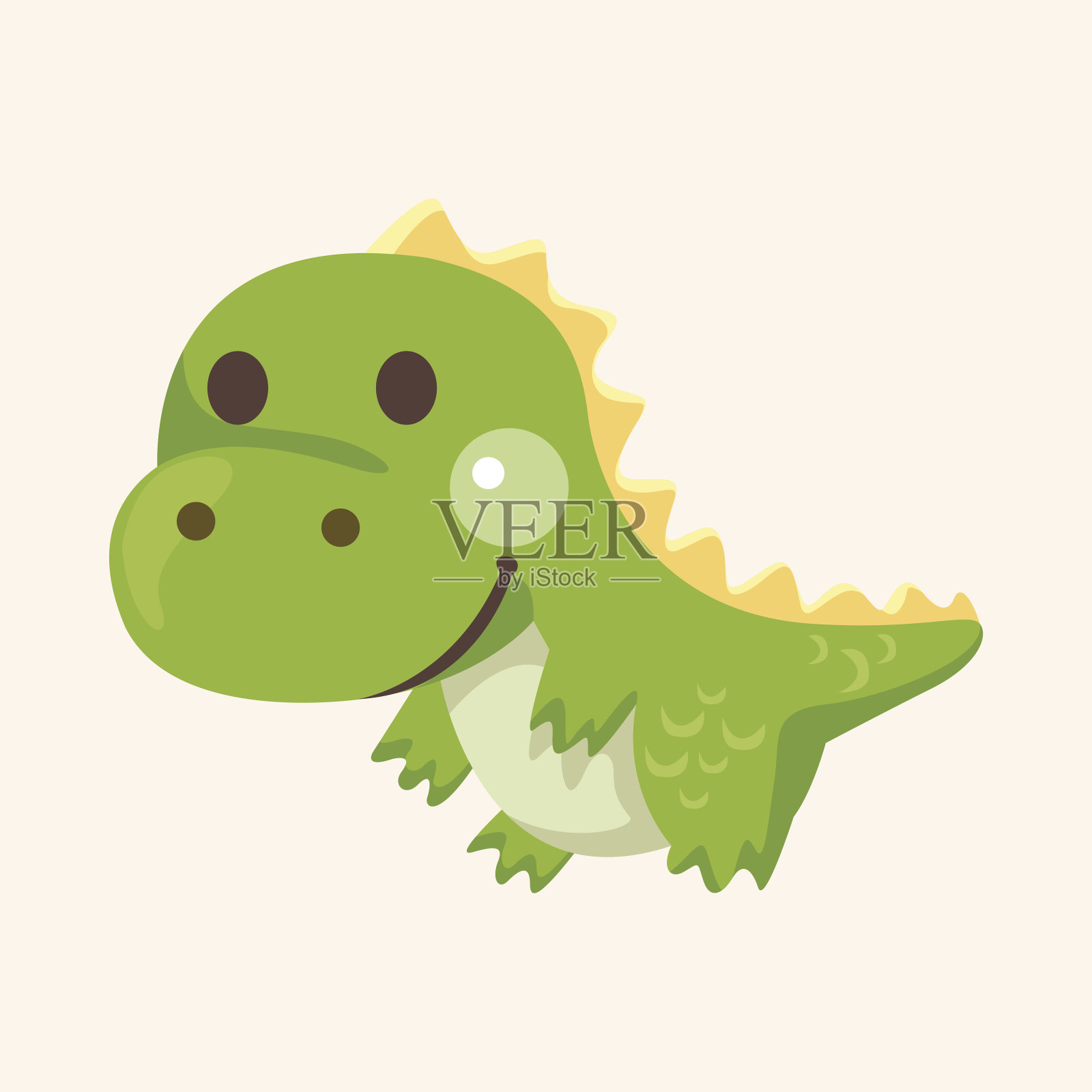 恐龙卡通主题元素设计元素图片