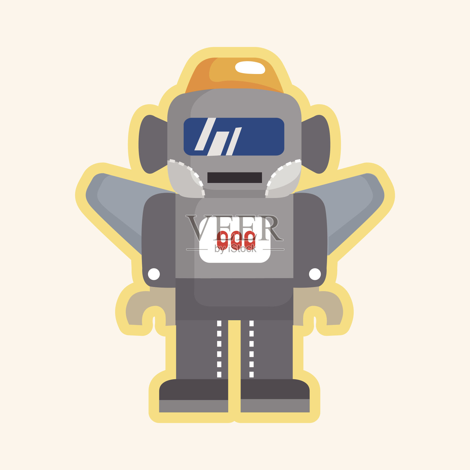 机器人主题元素插画图片素材