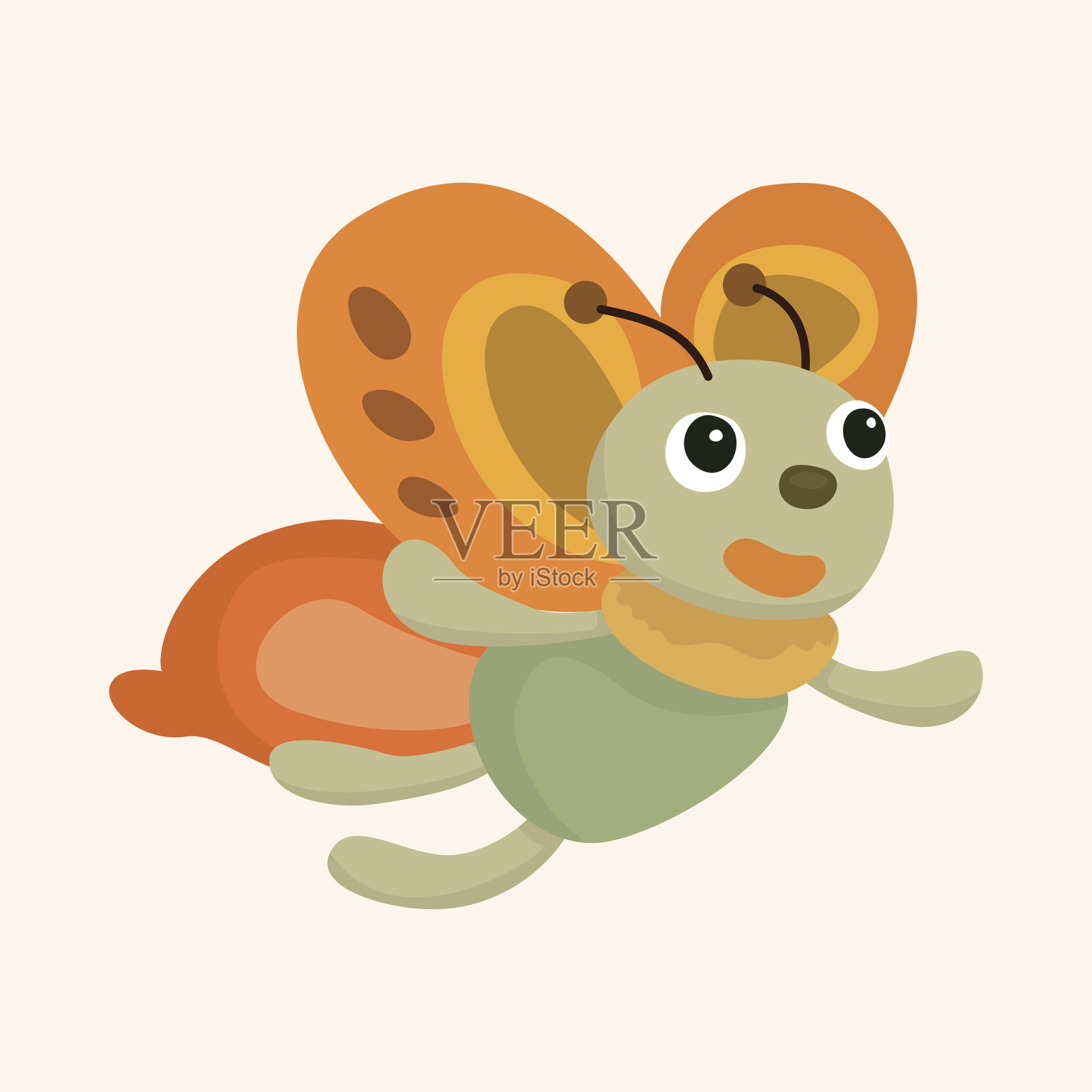 蝴蝶主题元素向量，eps插画图片素材