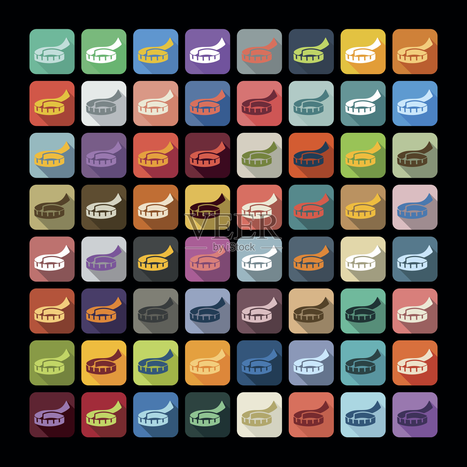 平面设计:卷尺图标素材