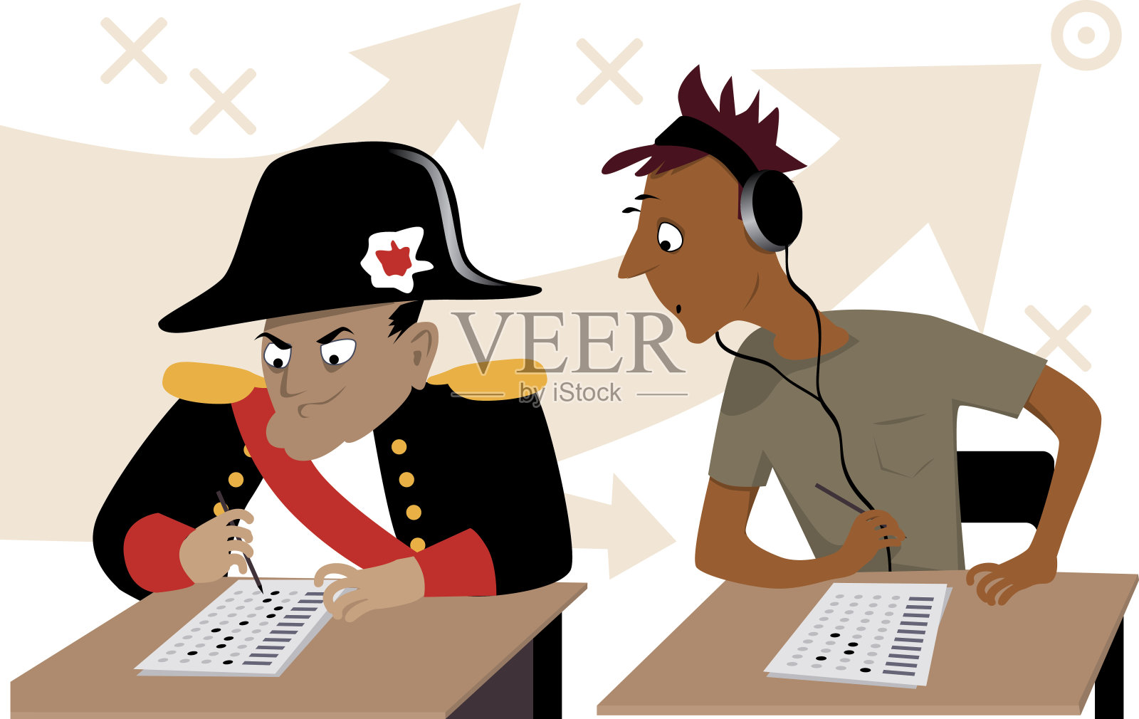 测试采取的策略插画图片素材