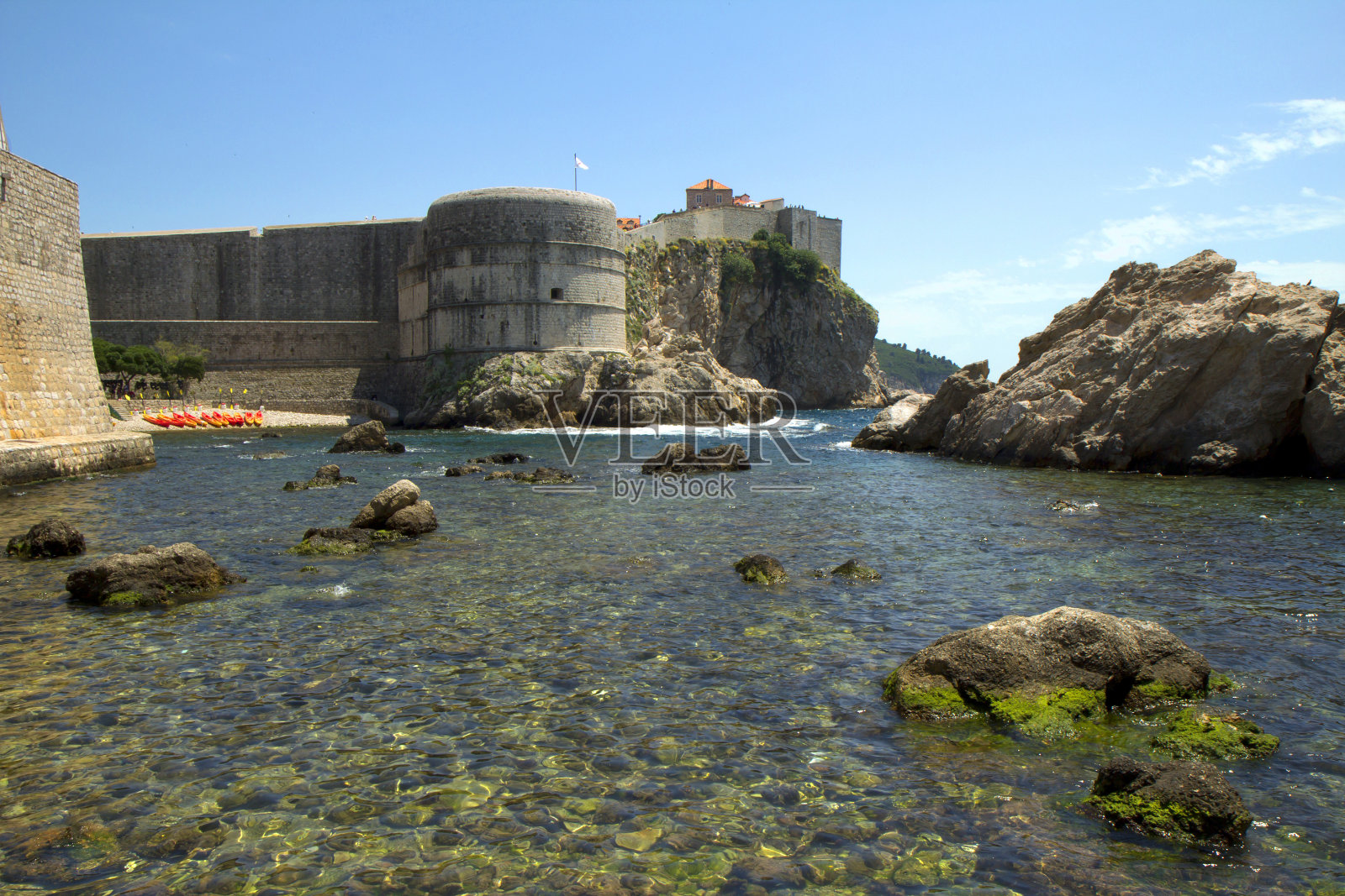 圣伊凡要塞。杜布罗夫尼克。克罗地亚。照片摄影图片