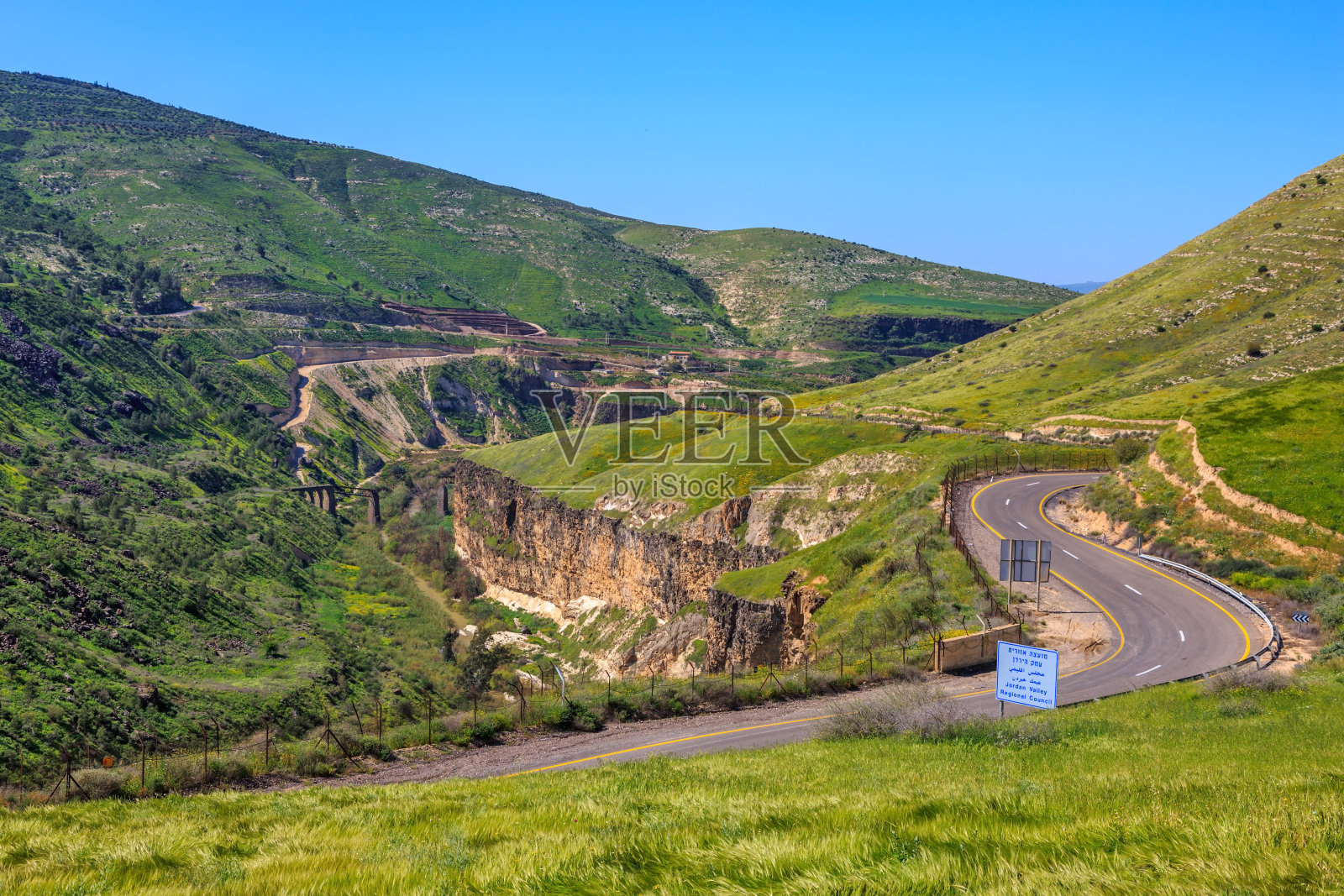 哈马特盖德在以色列约旦边境附近照片摄影图片