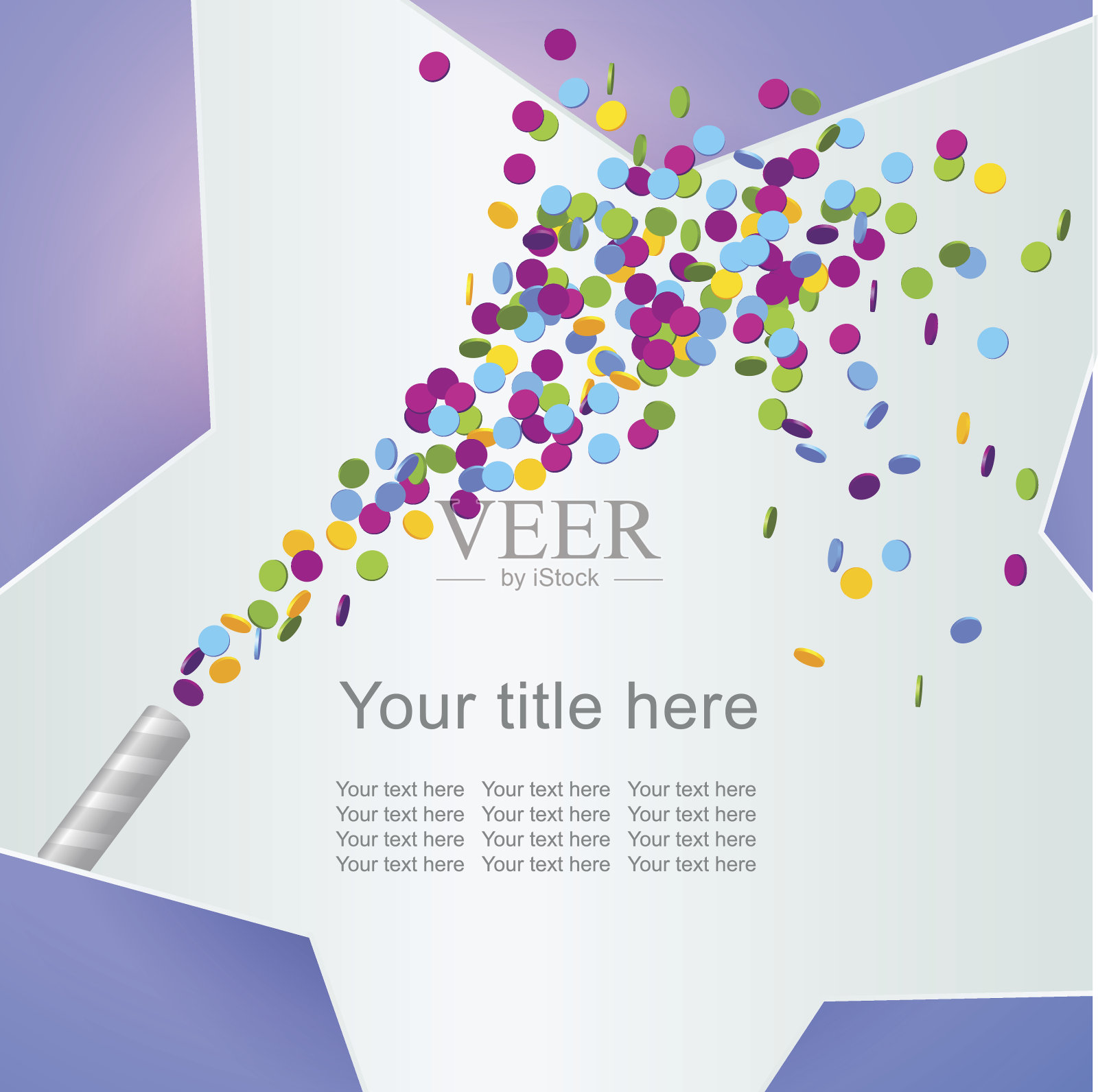 节日背景与五彩纸屑，eps 10插画图片素材