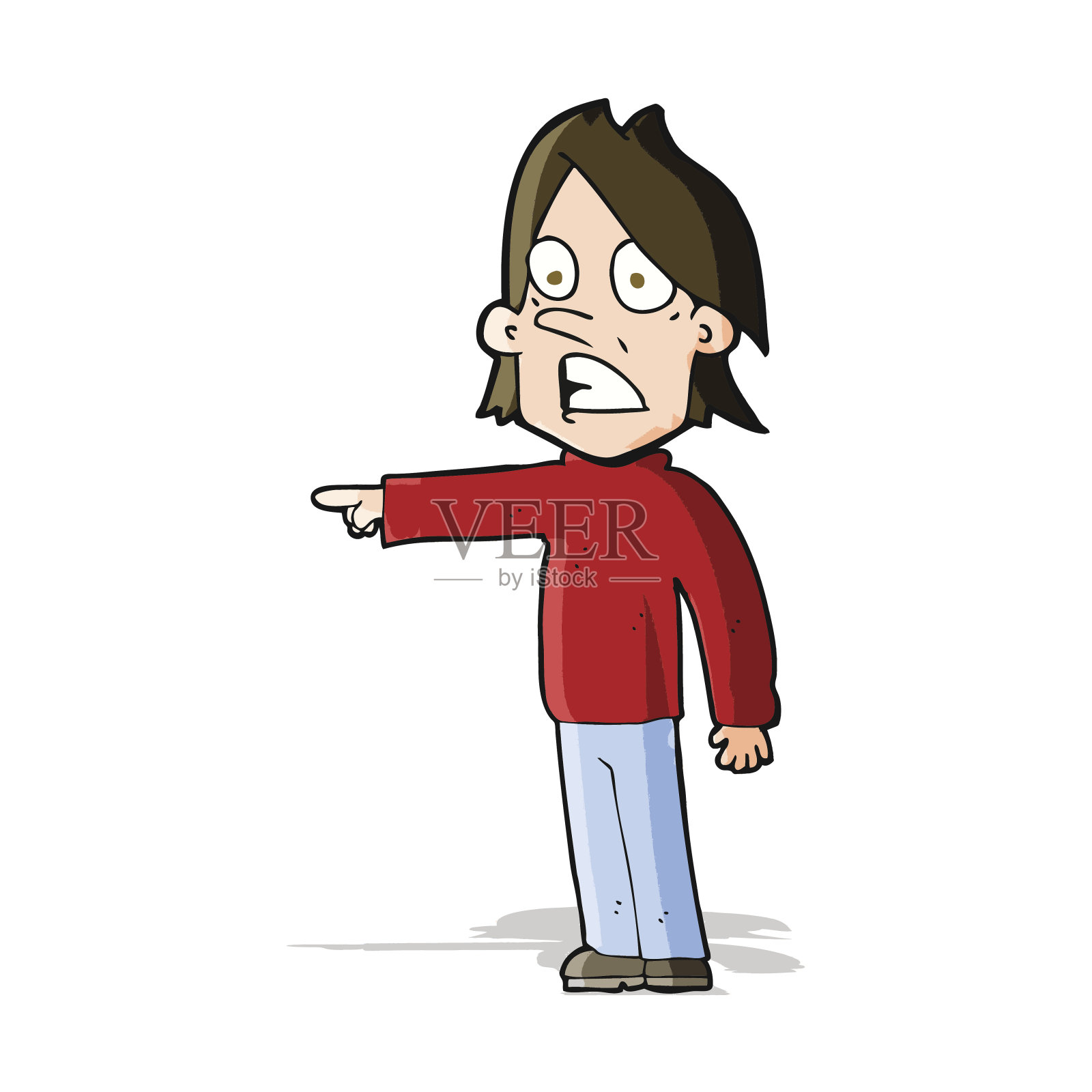 卡通惊讶的人设计元素图片