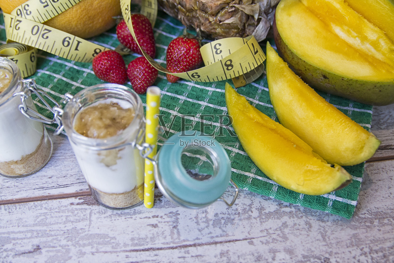 水果冰沙照片摄影图片