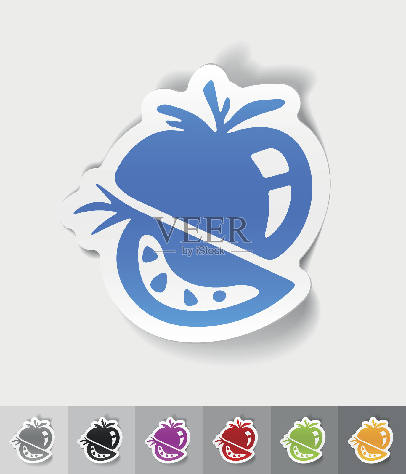 现实的设计元素。番茄设计元素图片