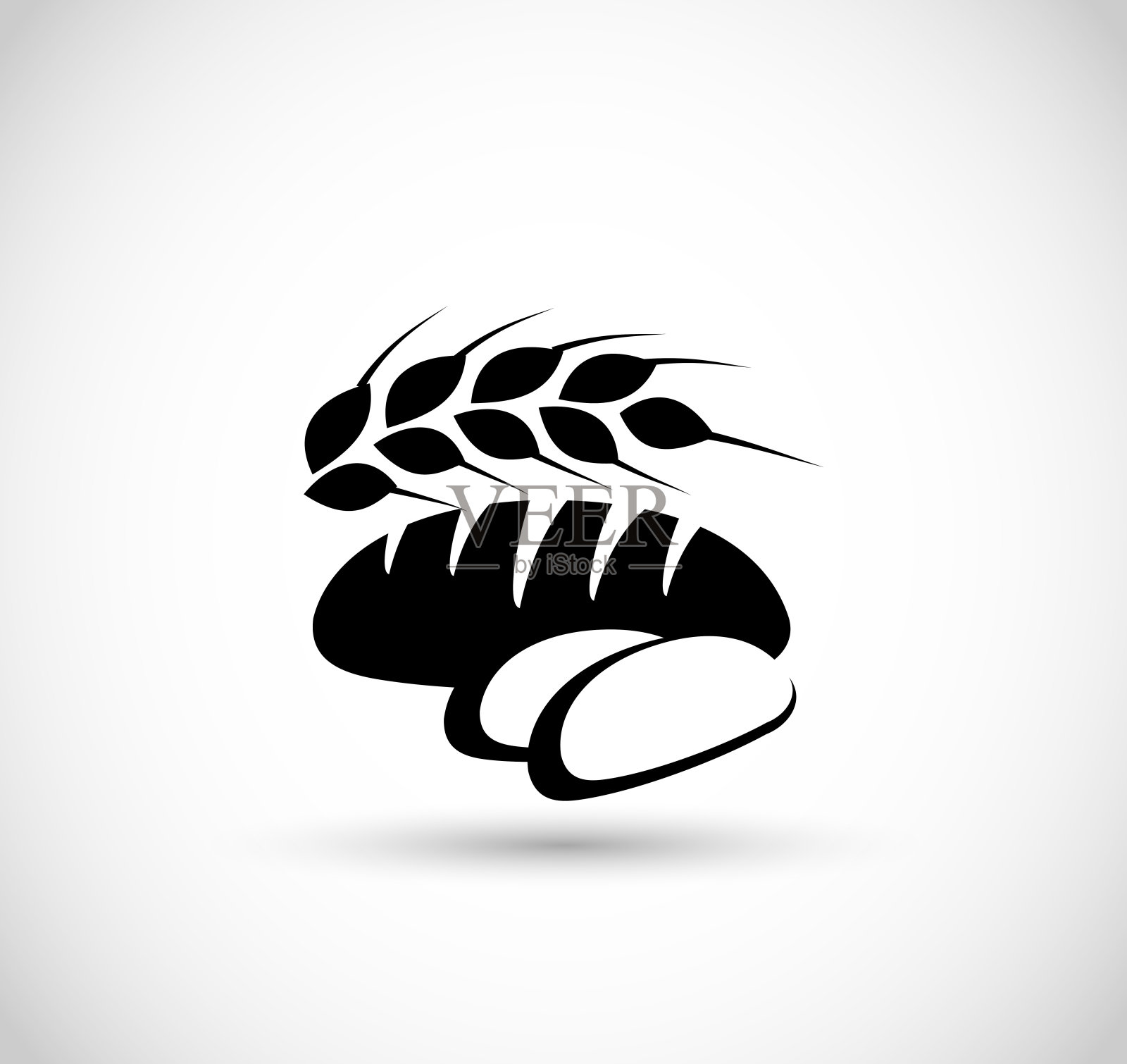 面包图标矢量图图标素材