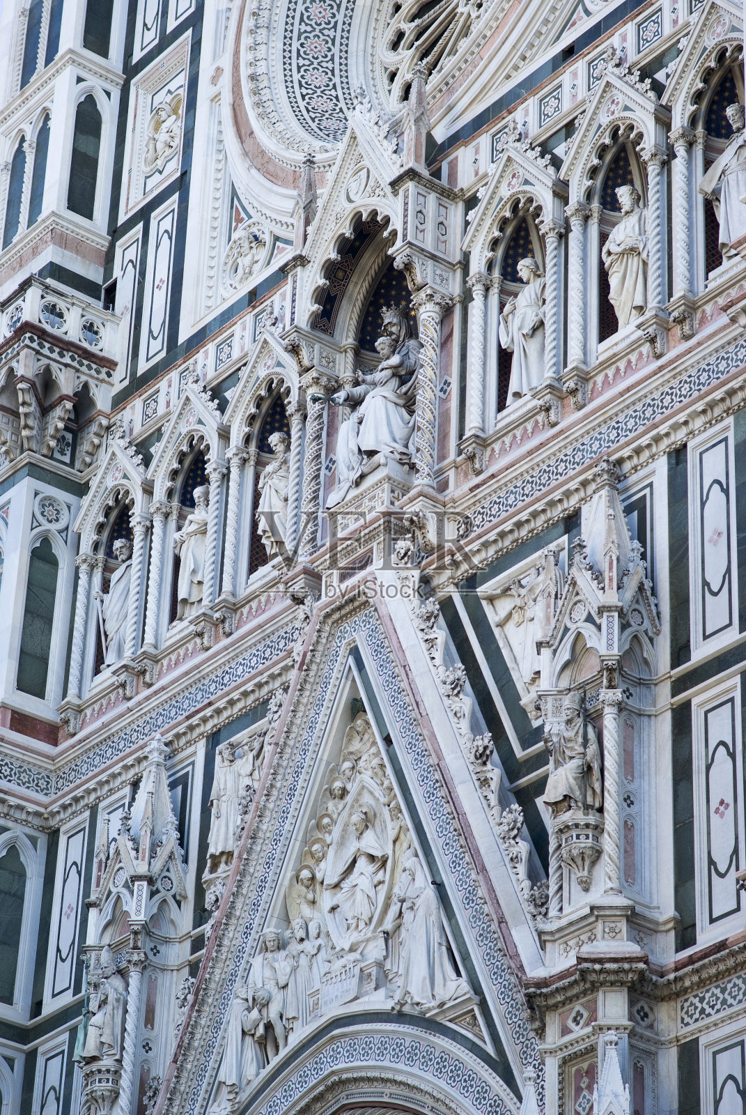 佛罗伦萨大教堂文艺复兴时期的正面照片摄影图片